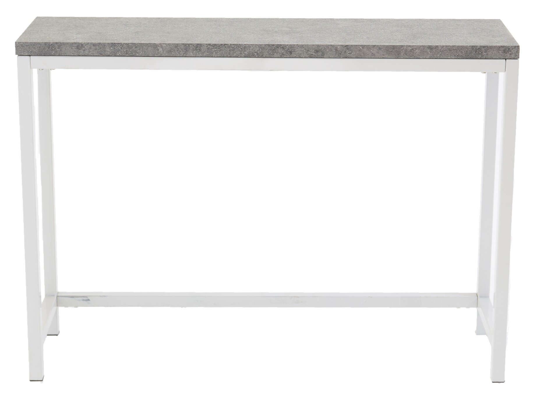Détail du table d'appoint Rise blanc, gris 110 x 30 cm