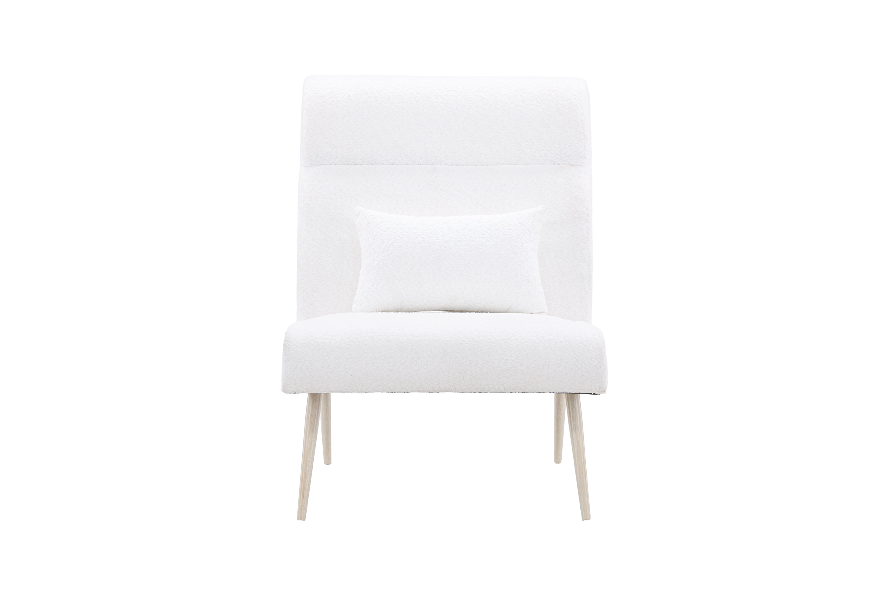 Bloom fauteuil blanchi, blanc 89 x 95 x 70 cm sur fond clair