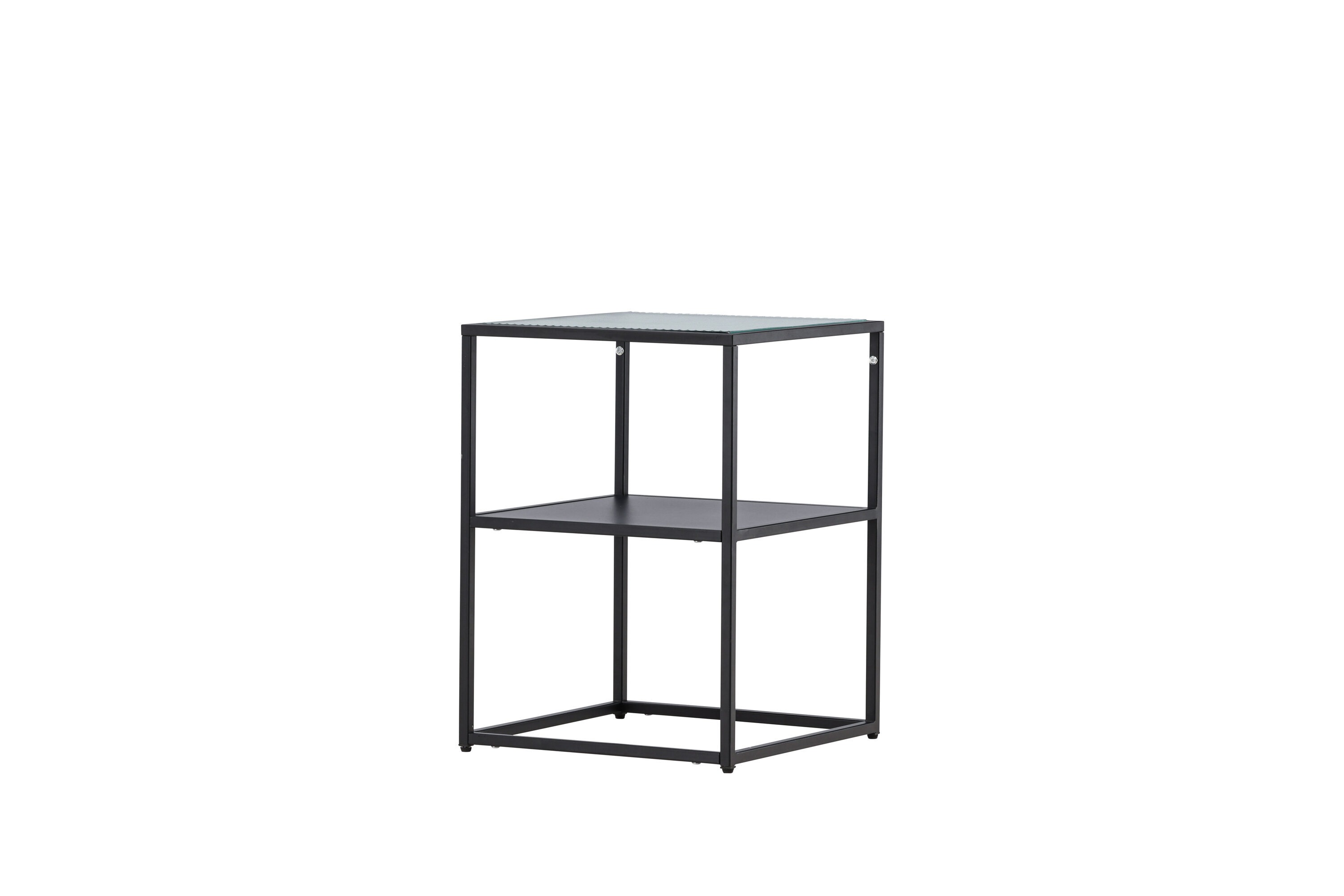 Sao Paulo table d'appoint noir 40 x 40 cm sur fond clair