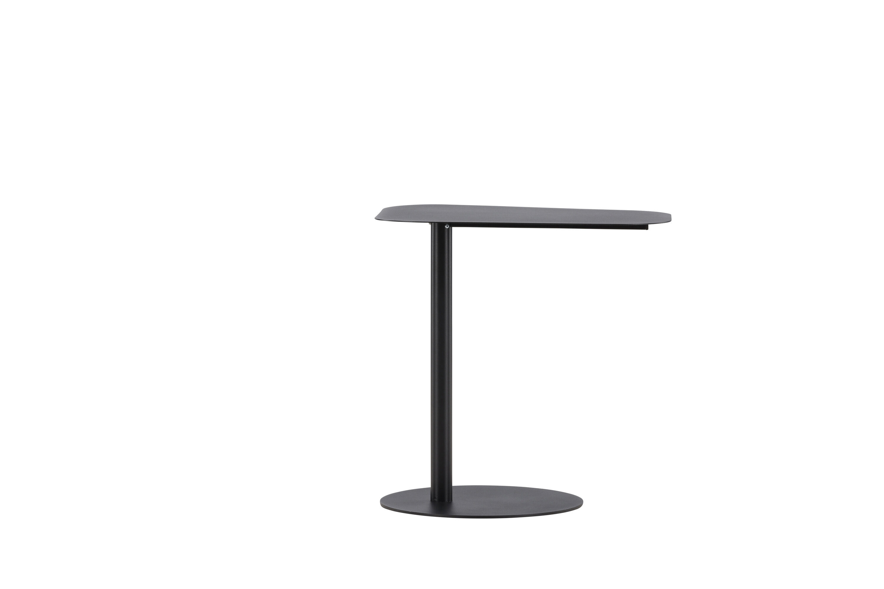 San Jose table d'appoint noir 50 x 38 cm sur fond clair