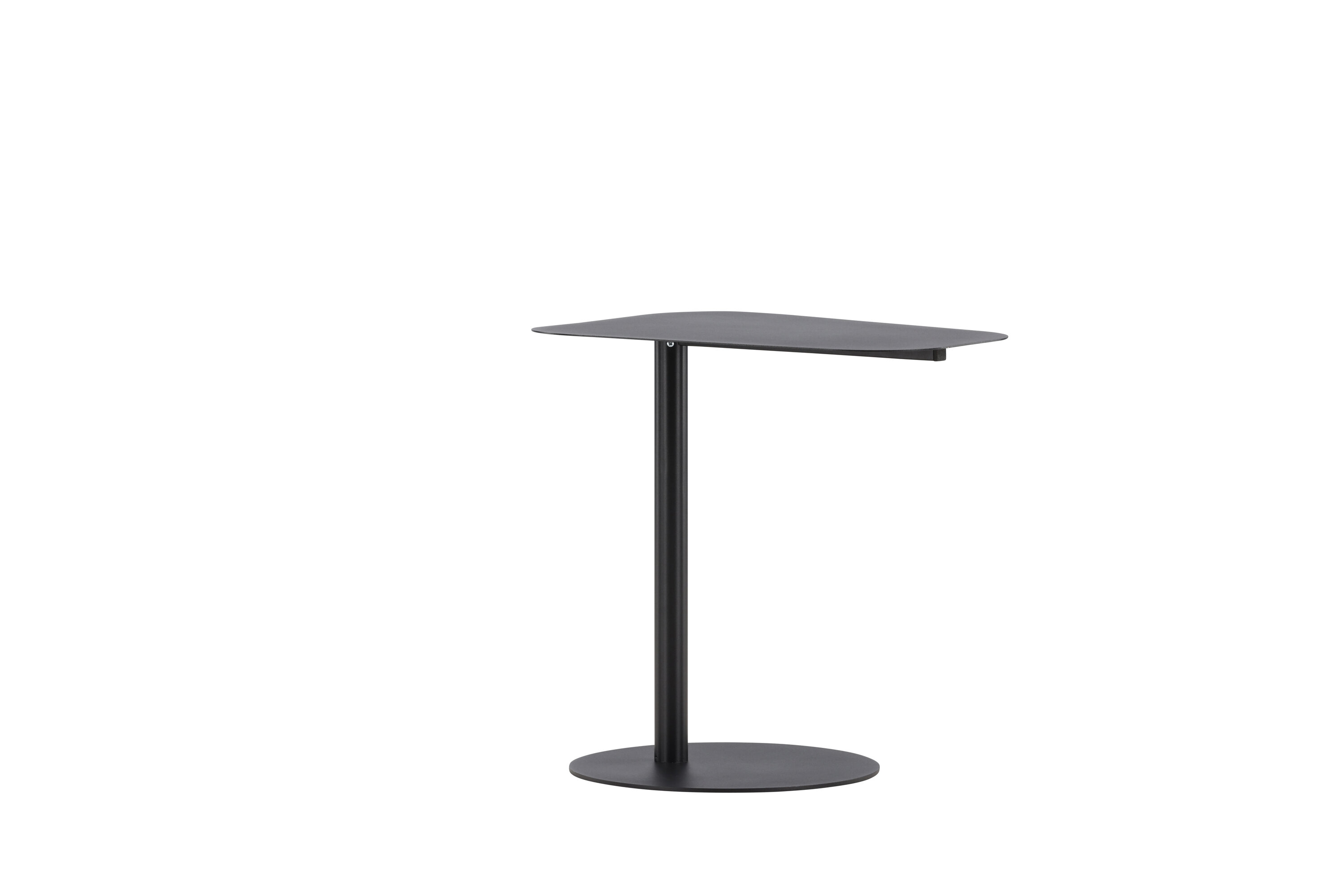 San Jose table d'appoint noir 50 x 38 cm sur fond clair