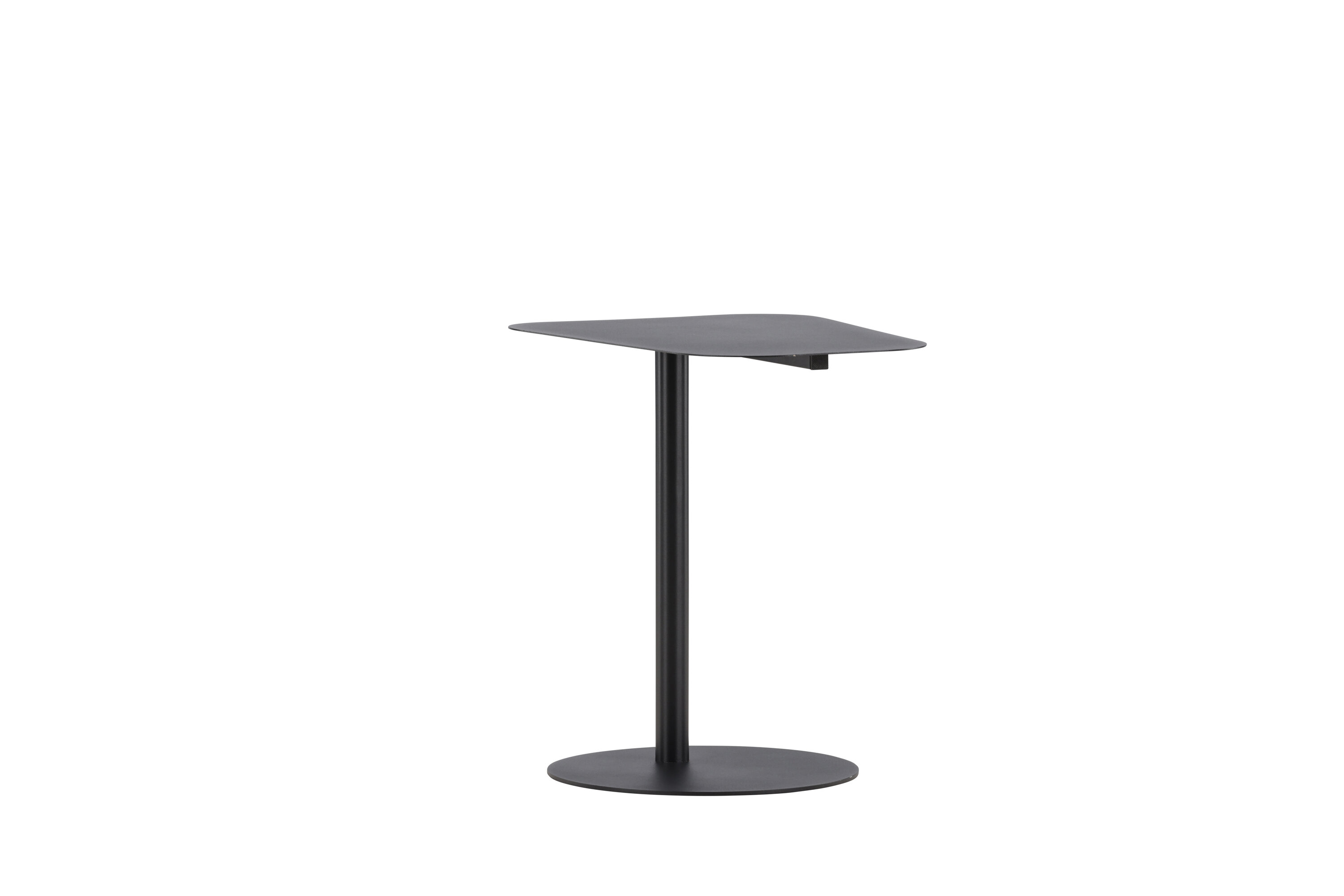 San Jose table d'appoint noir 50 x 38 cm sur fond clair