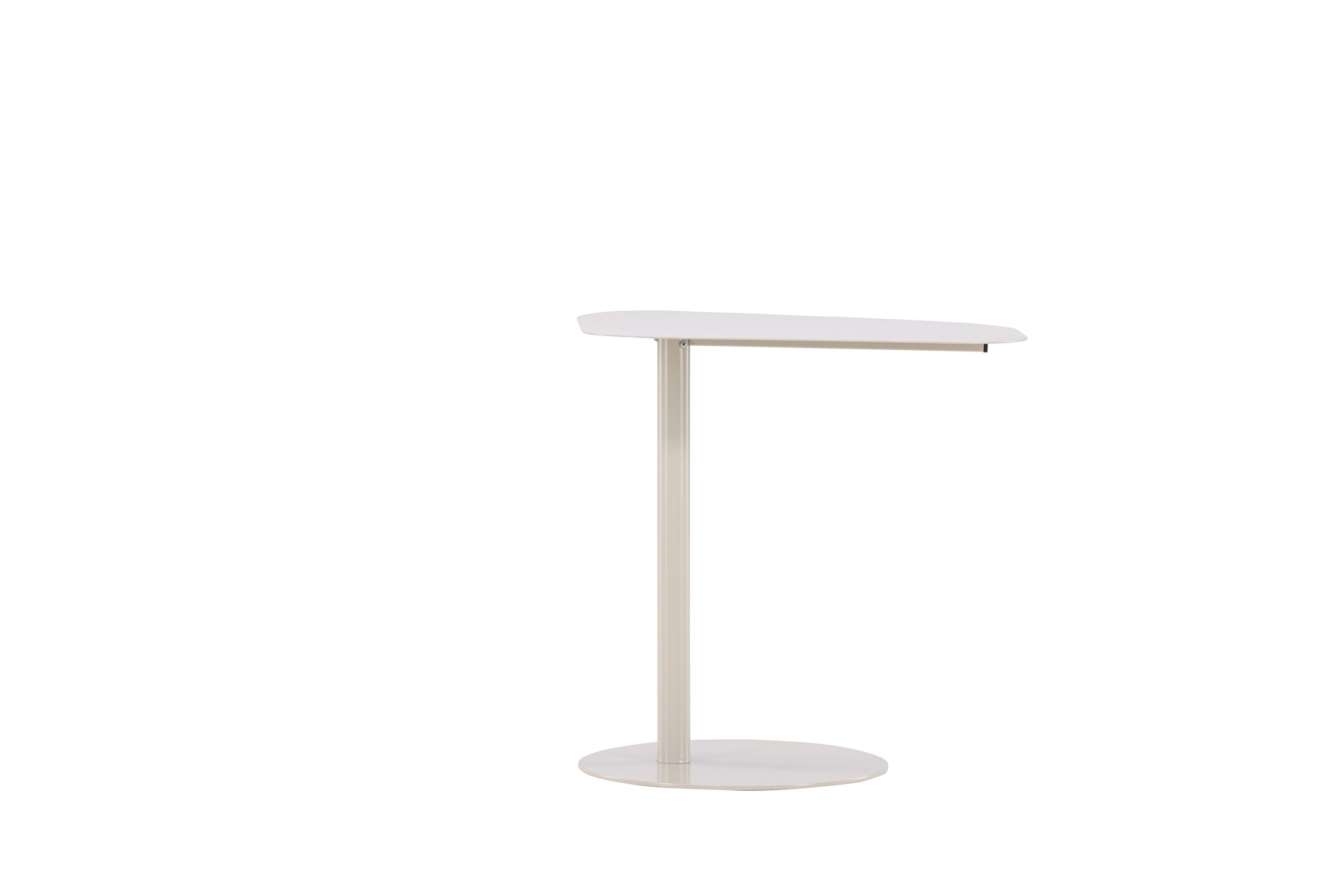 San Jose table d'appoint beige 50 x 38 cm sur fond clair
