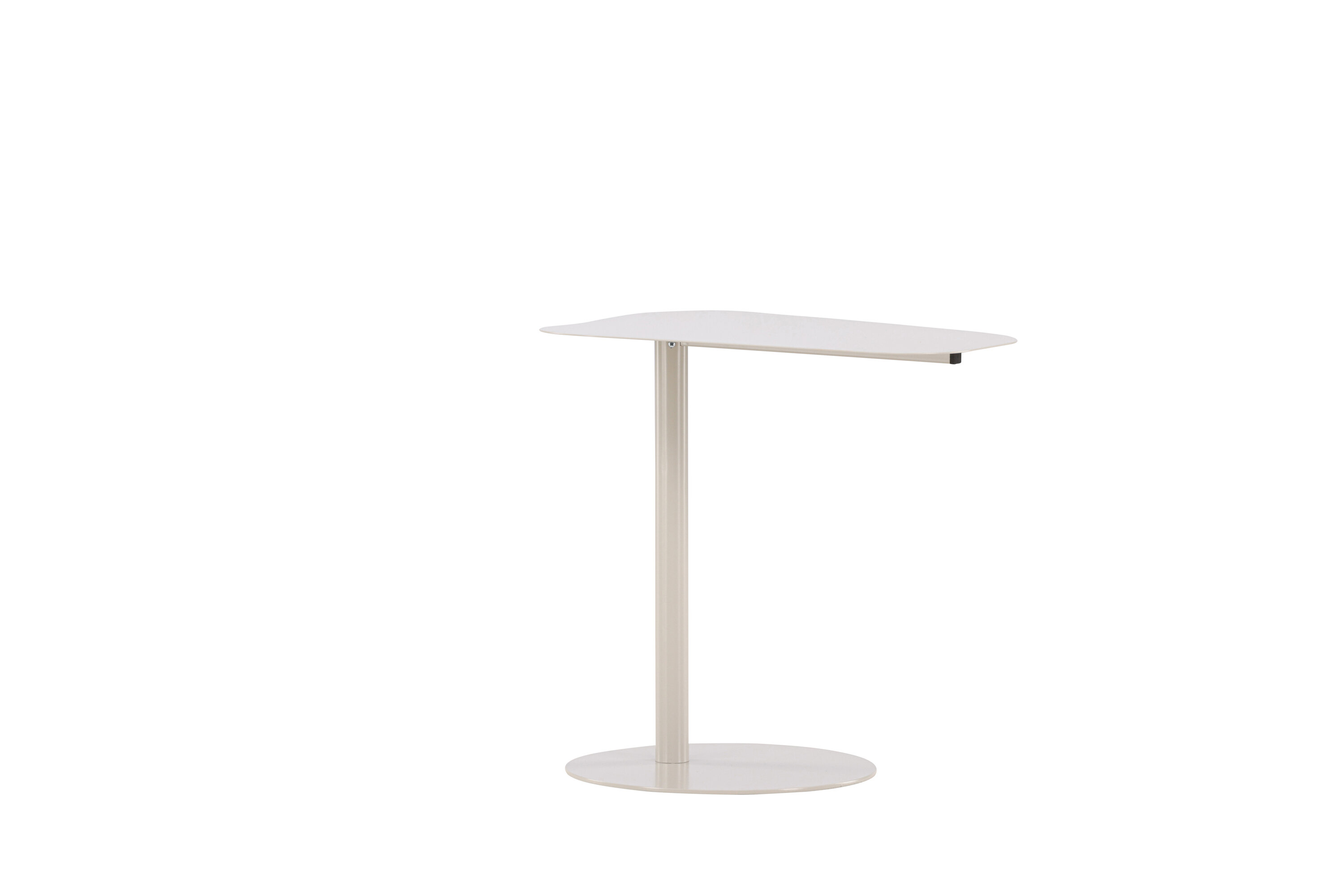 San Jose table d'appoint beige 50 x 38 cm sur fond clair