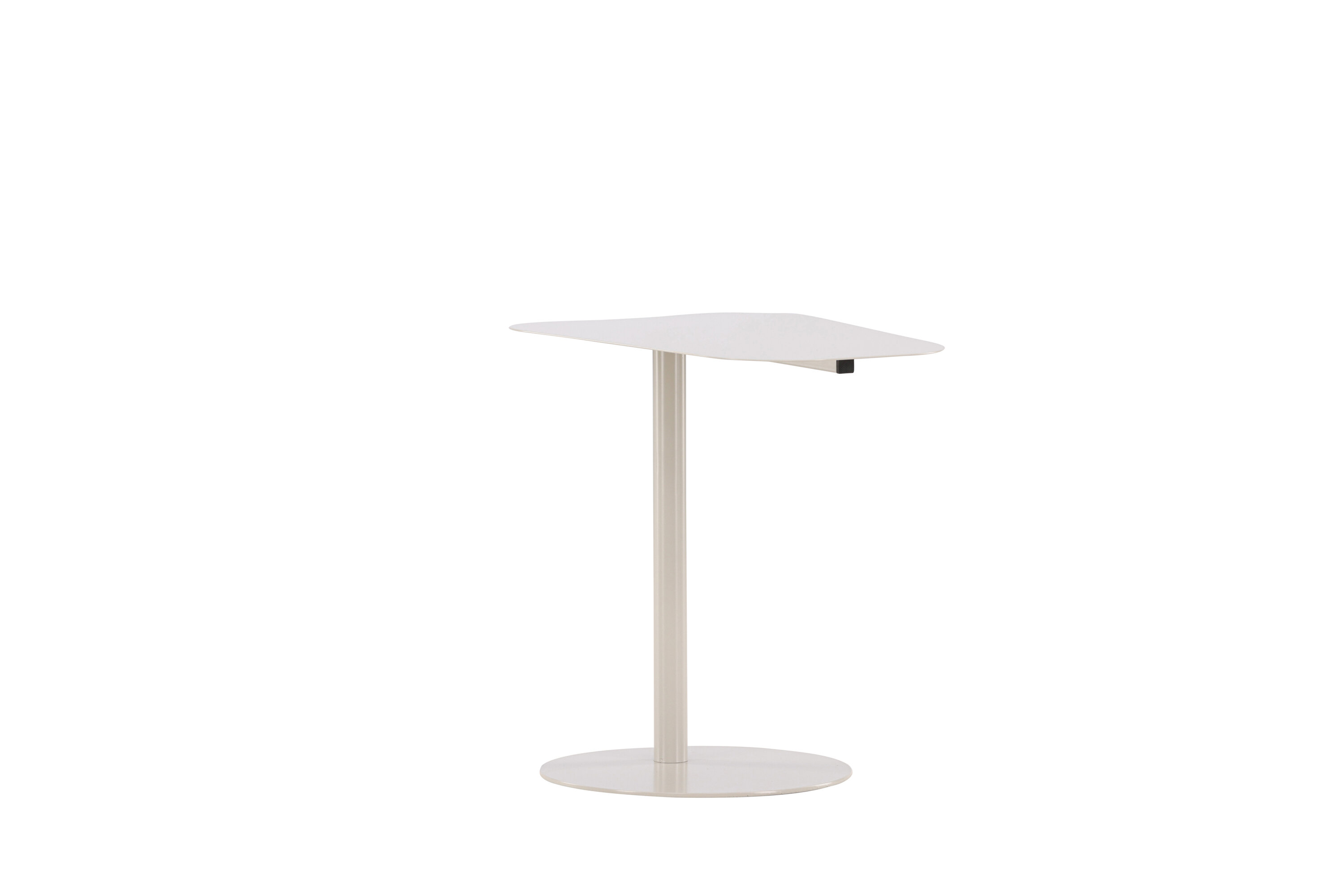 San Jose table d'appoint beige 50 x 38 cm sur fond clair