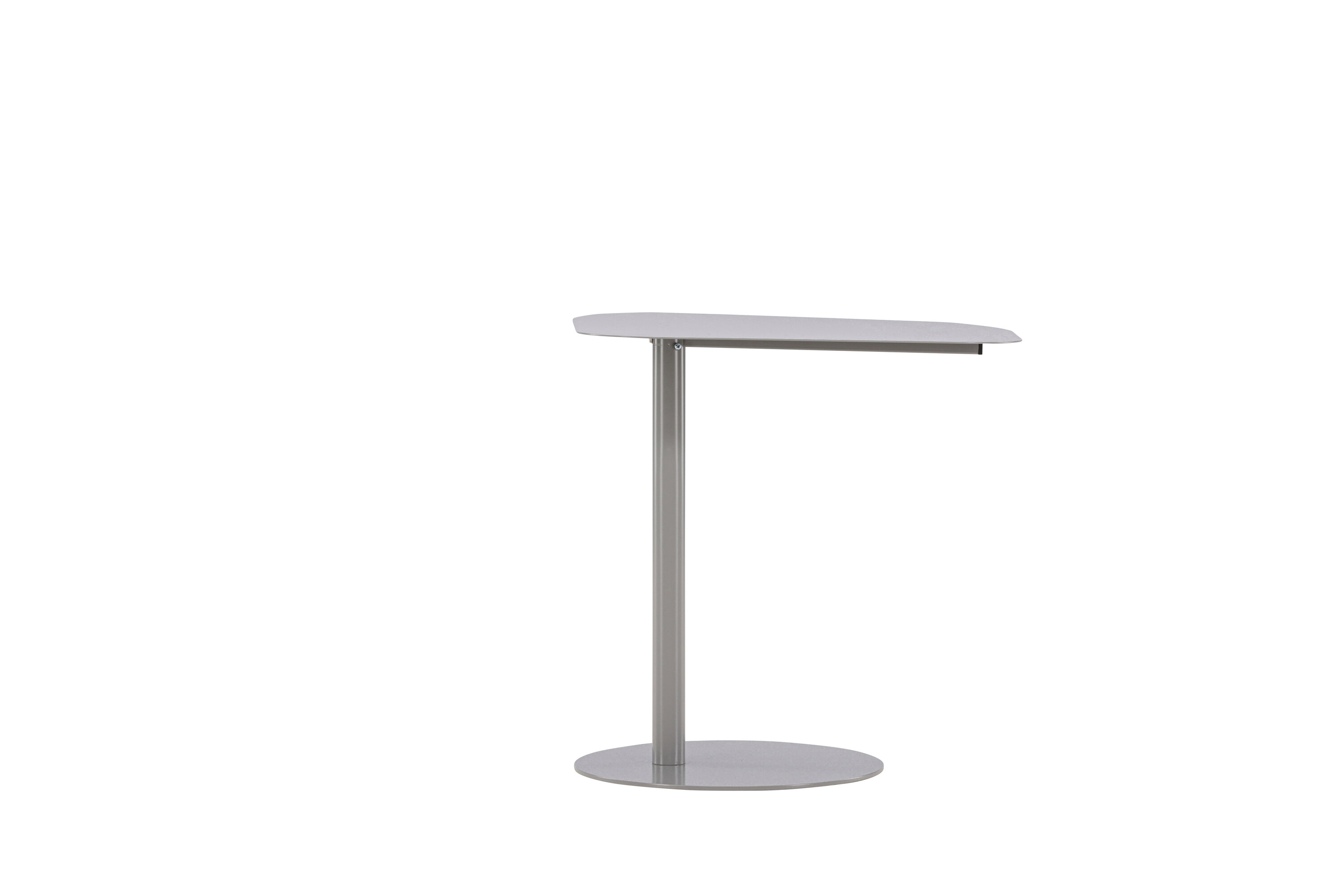 San Jose table d'appoint gris clair 50 x 38 cm sur fond clair