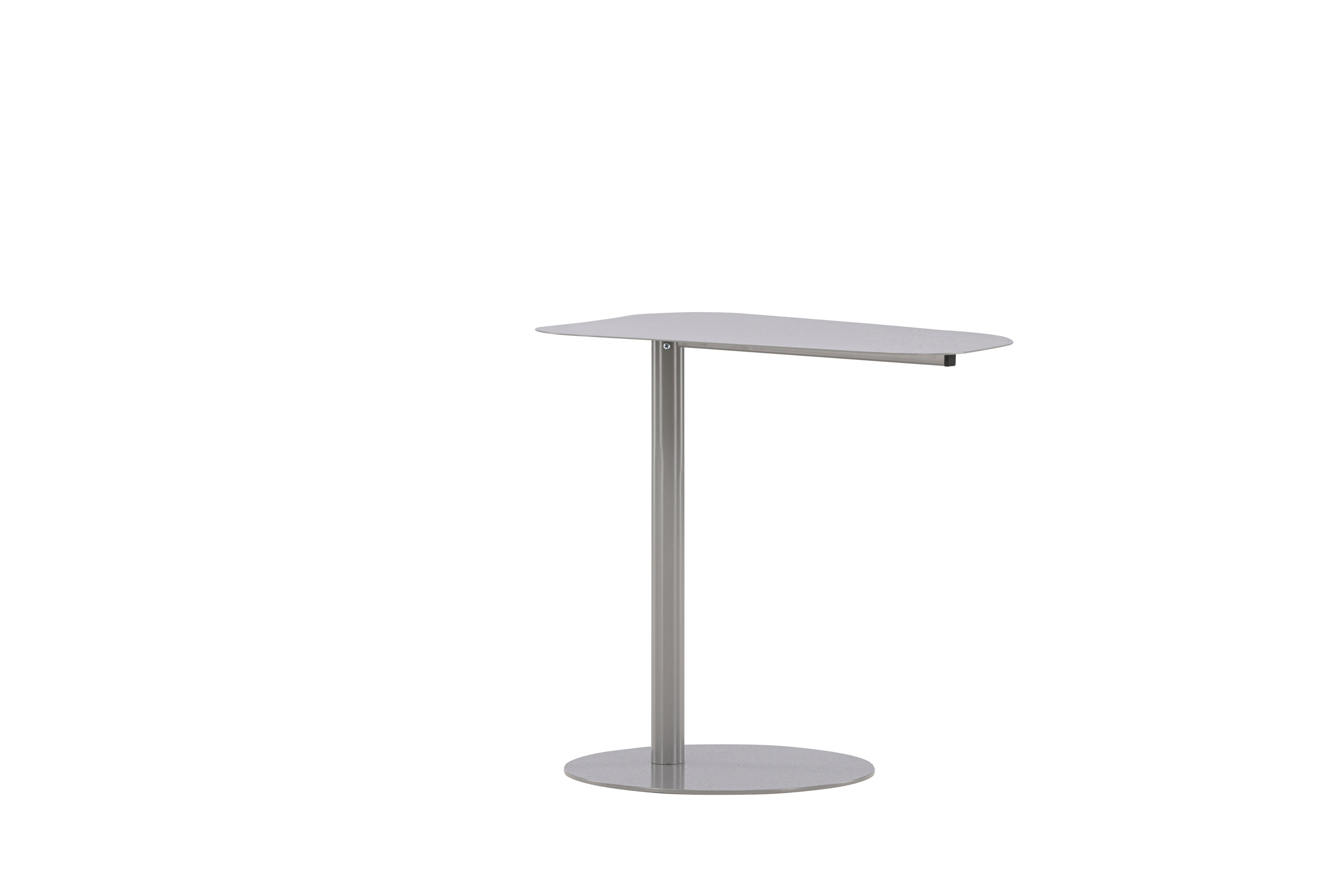 San Jose table d'appoint gris clair 50 x 38 cm sur fond clair