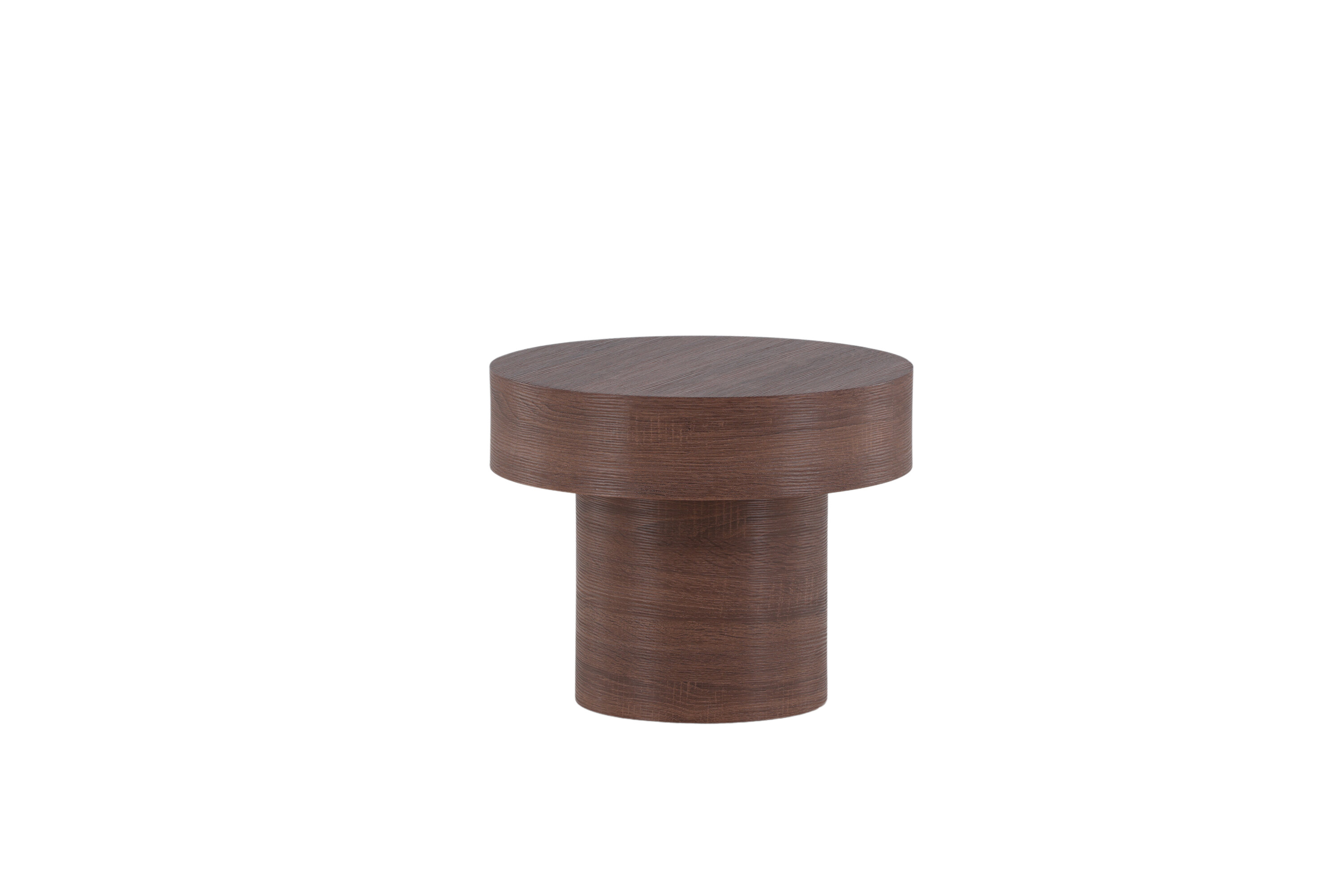 Malung table d'appoint marron ⌀50 cm sur fond clair
