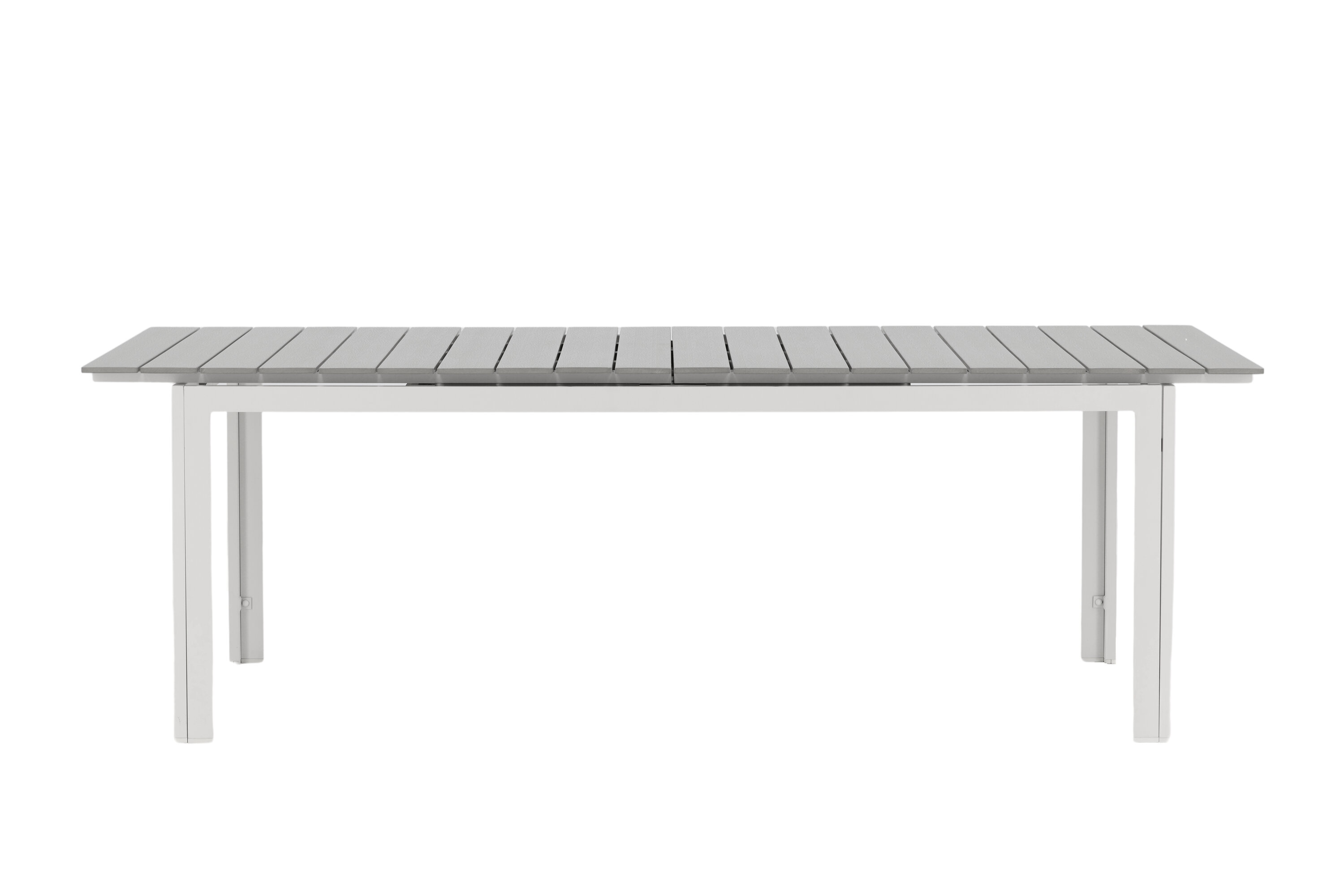 Levels table à manger rectangulaire gris, blanc 229 x 100 cm sur fond clair
