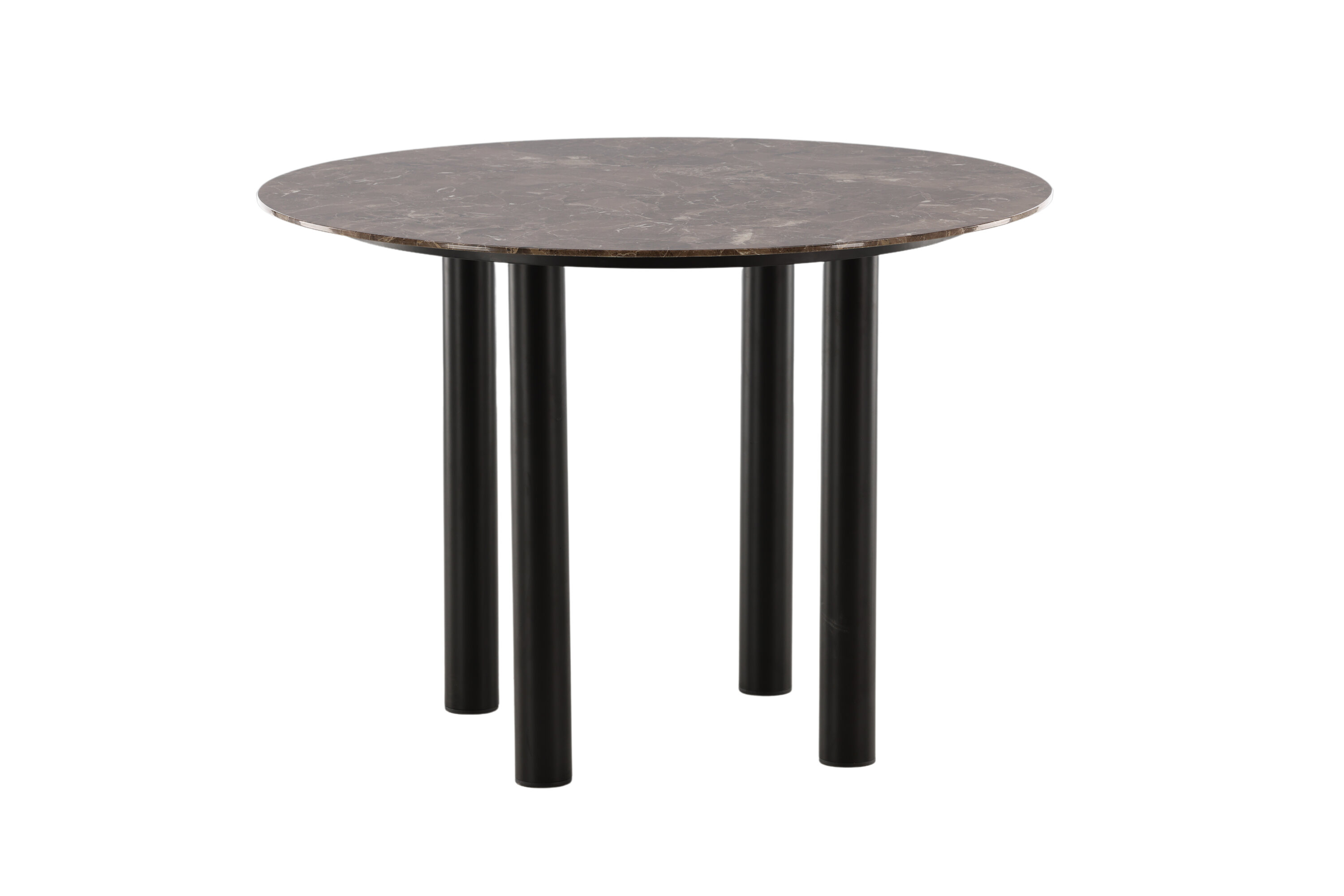 Havsten table à manger ronde noir, marron ⌀106 cm sur fond clair
