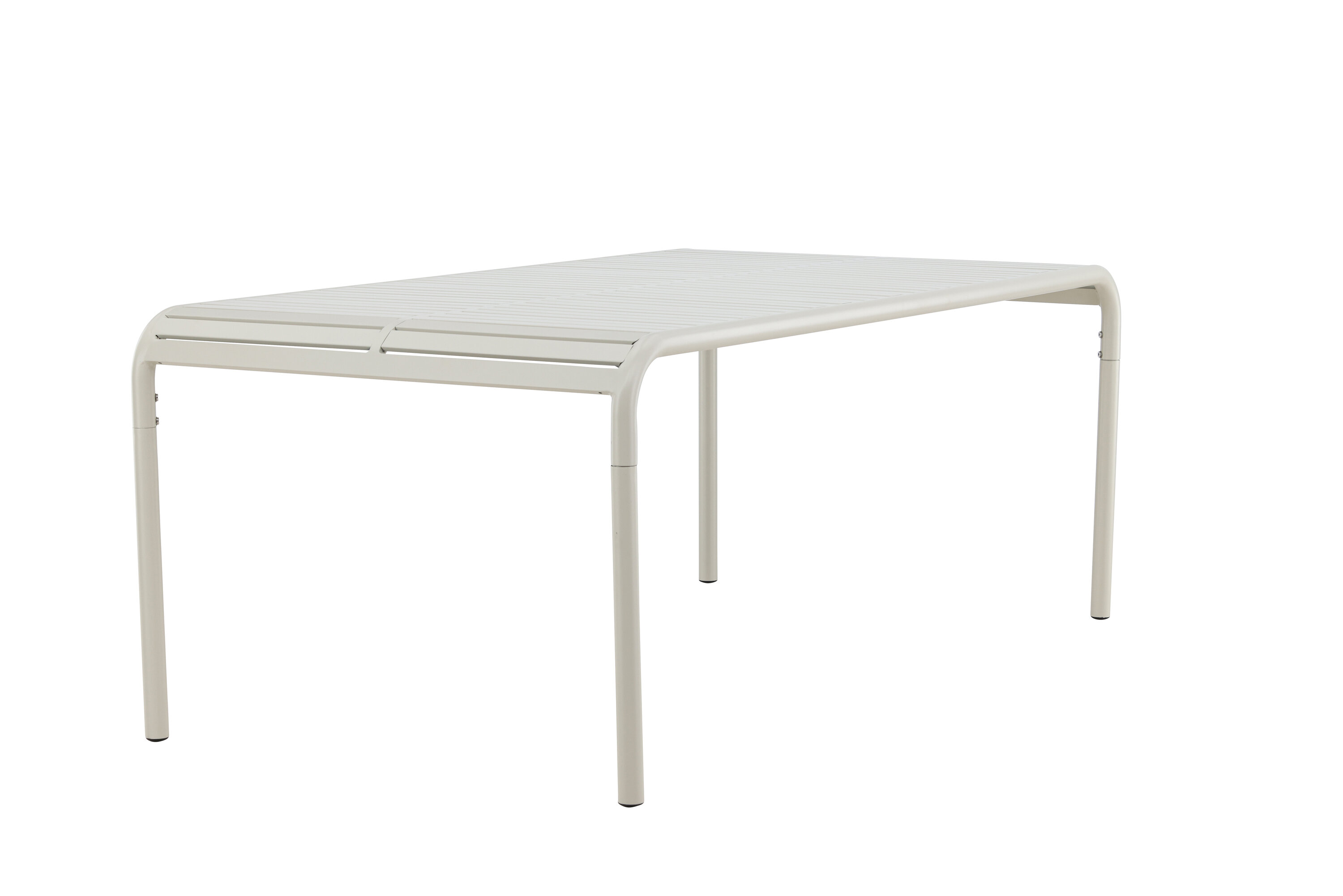 Borneo table à manger rectangulaire beige 200 x 100 cm sur fond clair