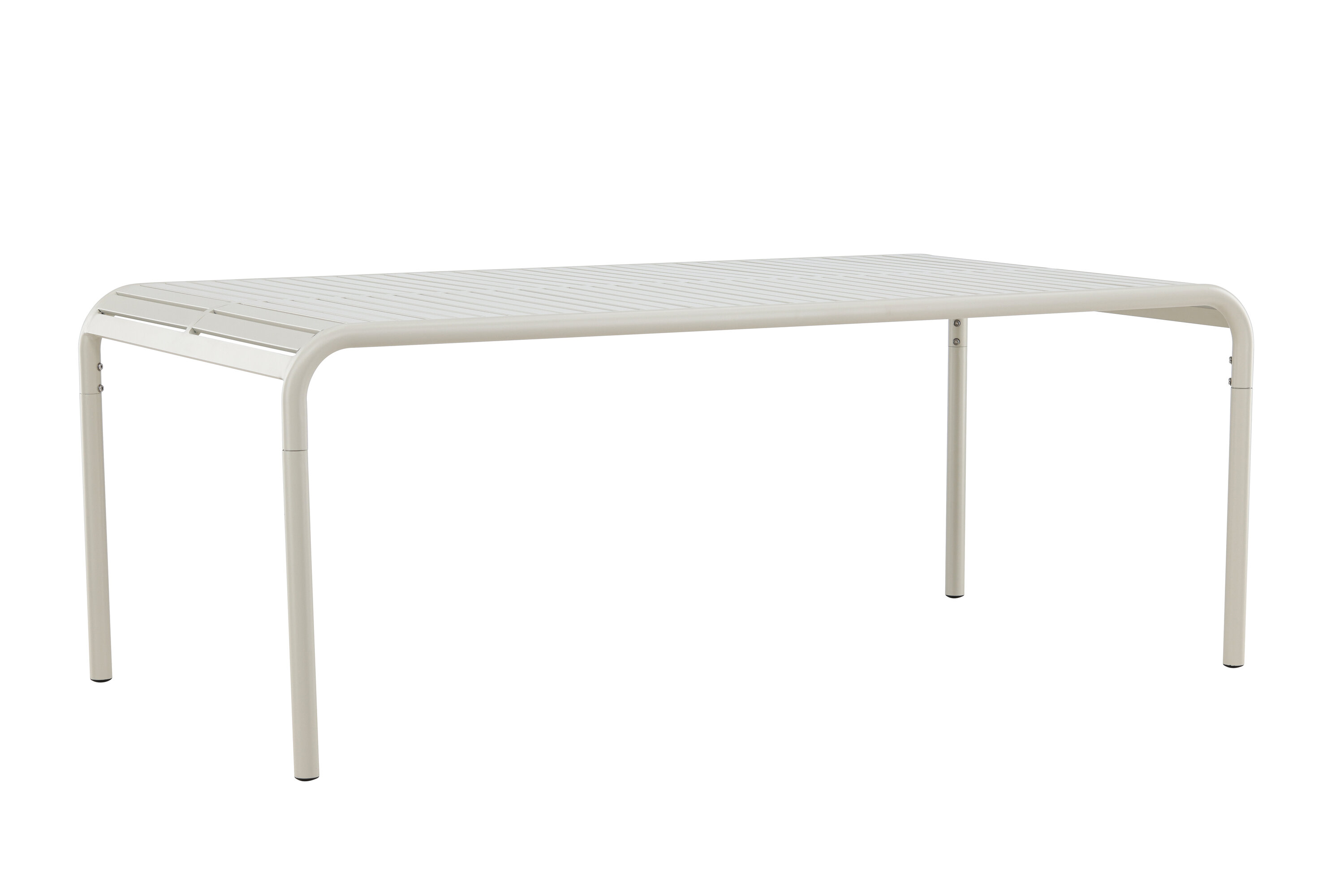 Borneo table à manger rectangulaire beige 200 x 100 cm sur fond clair