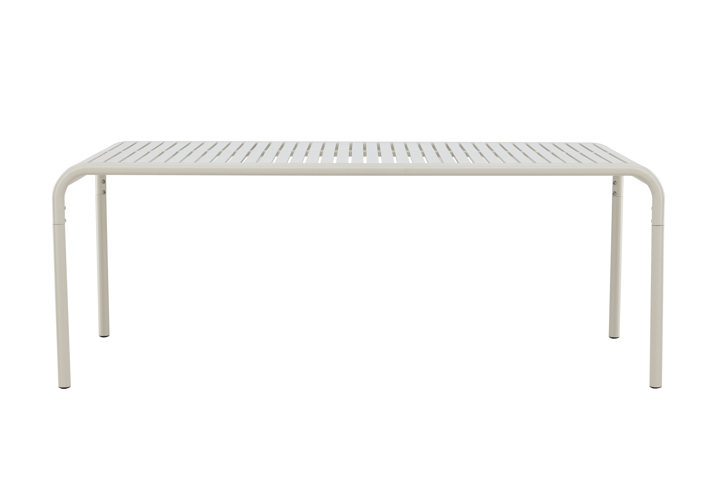 Borneo table à manger rectangulaire beige 200 x 100 cm sur fond clair