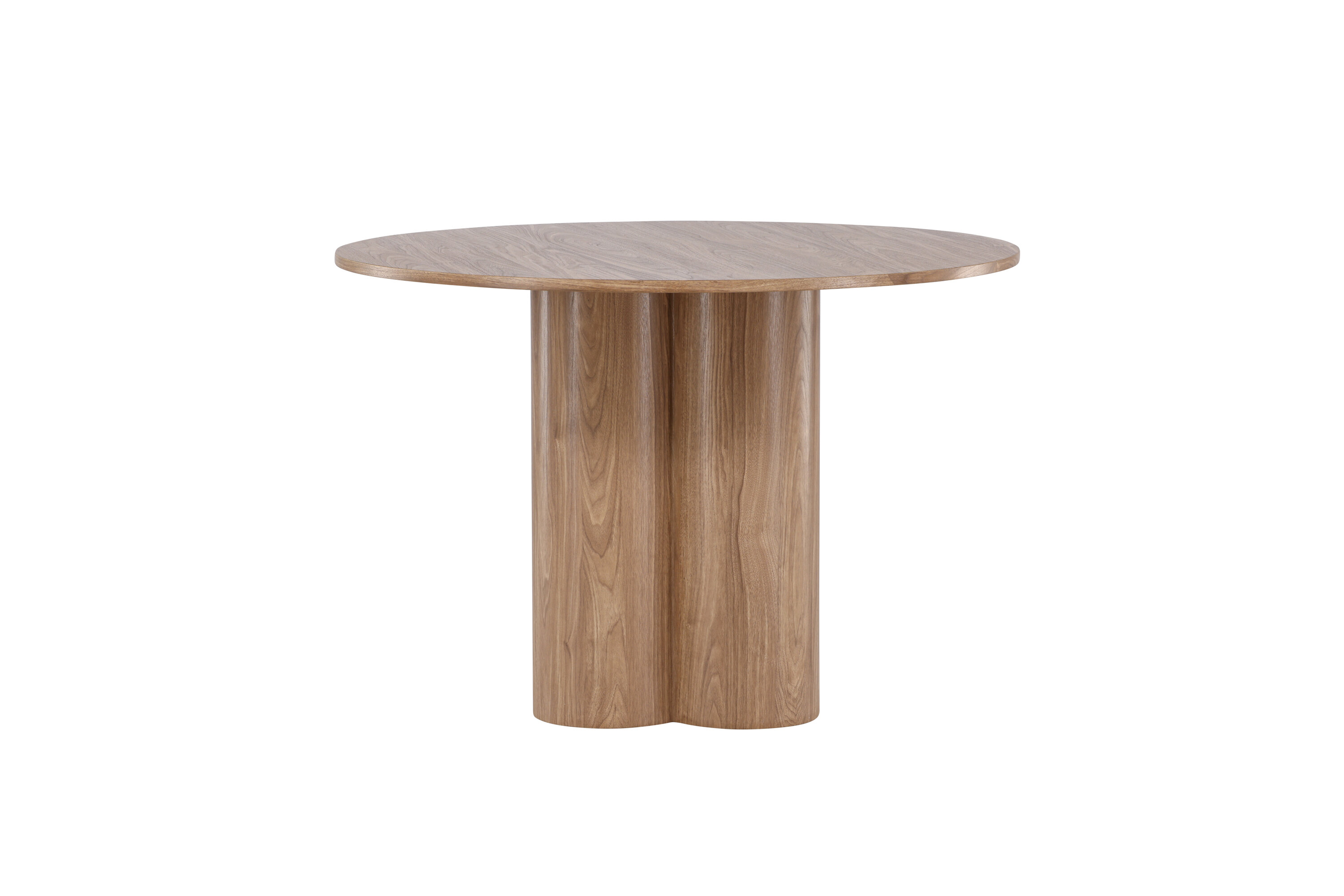 Olivia table à manger ronde marron ⌀110 cm sur fond clair