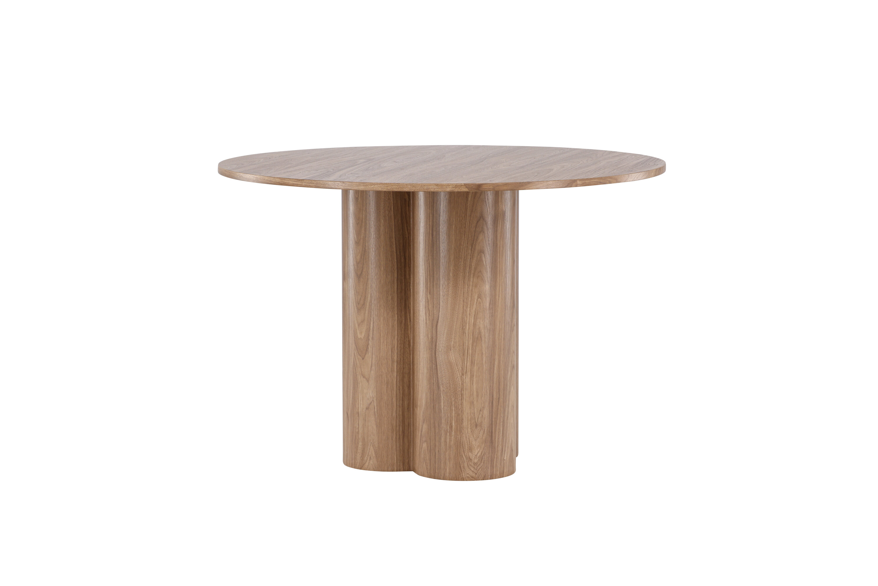 Olivia table à manger ronde marron ⌀110 cm sur fond clair