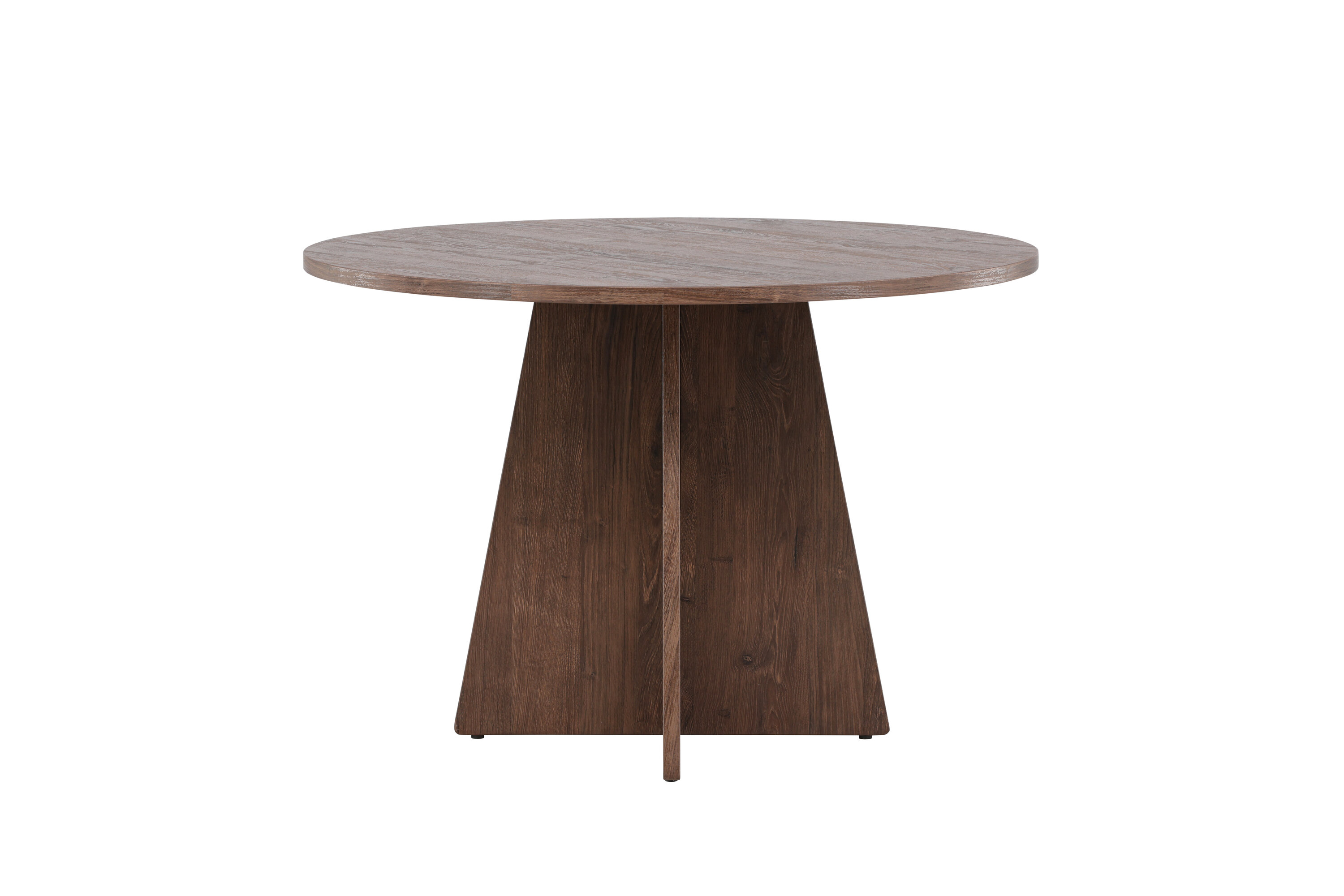Bootcut table à manger ronde moka ⌀110 cm sur fond clair