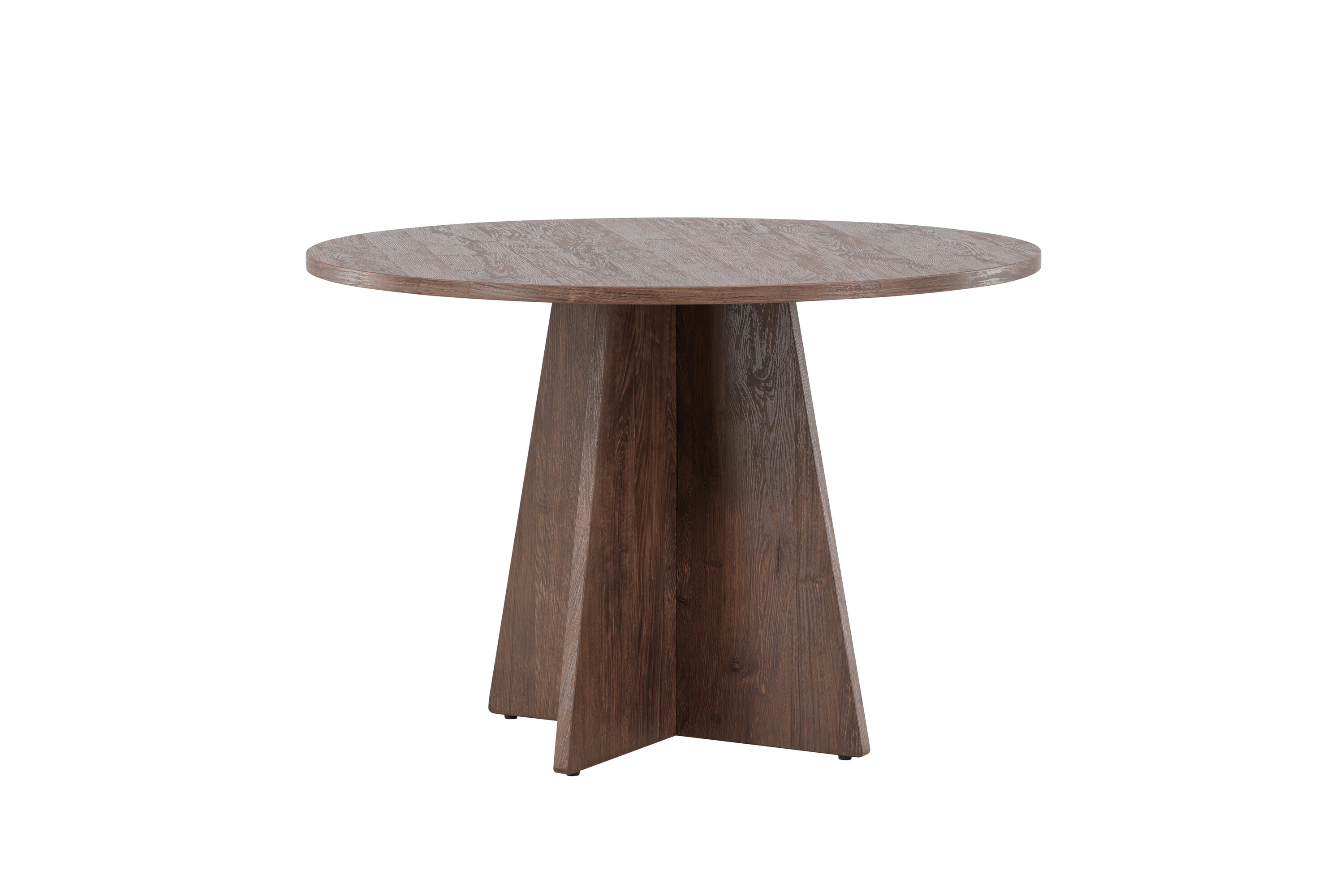 Bootcut table à manger ronde moka ⌀110 cm sur fond clair
