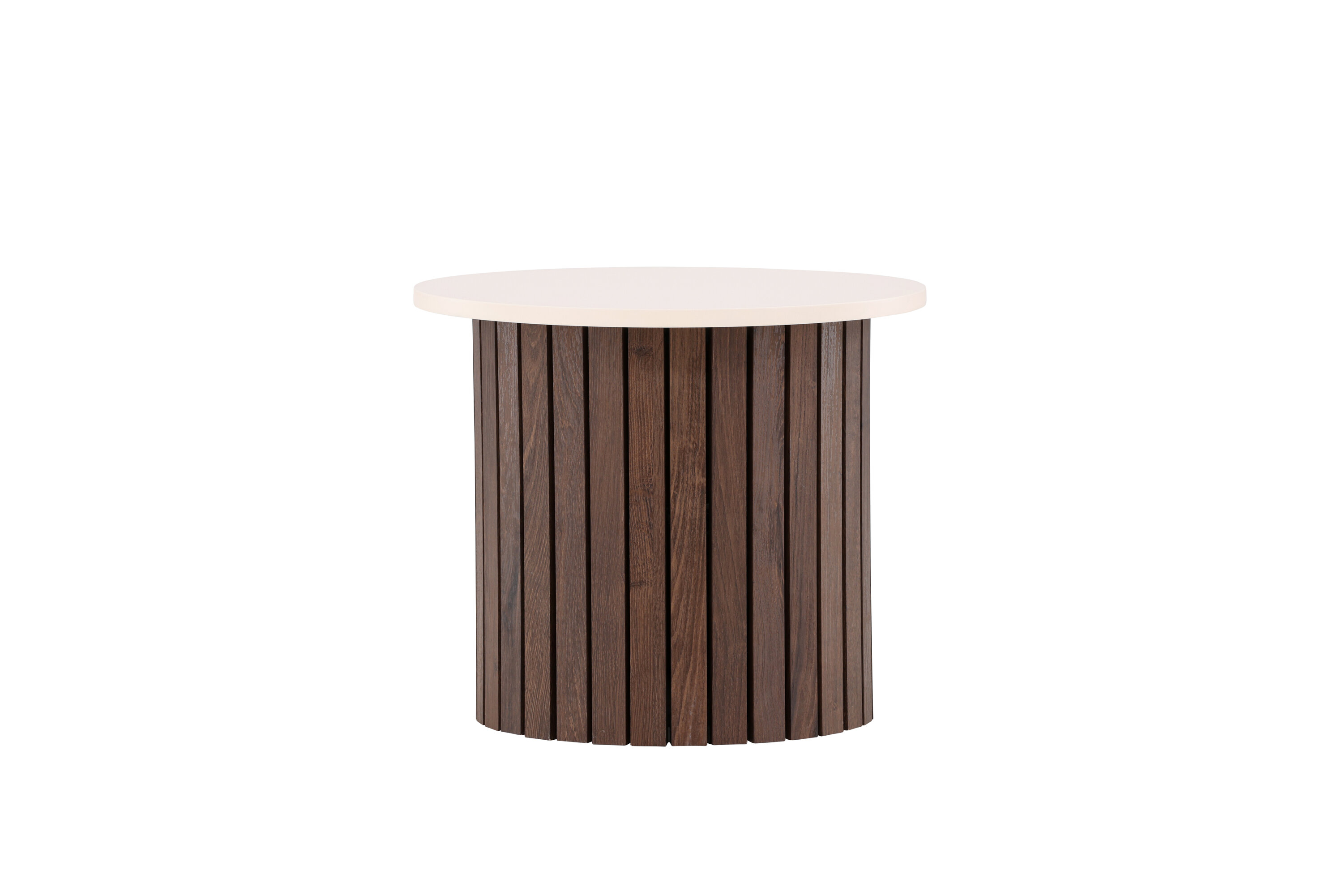 Visingsö table d'appoint beige, marron foncé ⌀52 cm sur fond clair