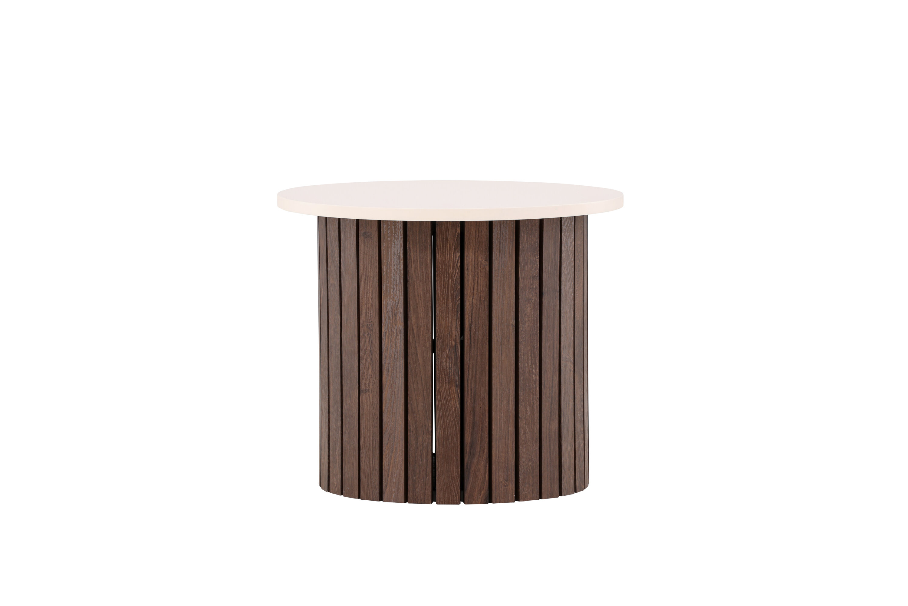 Visingsö table d'appoint beige, marron foncé ⌀52 cm sur fond clair