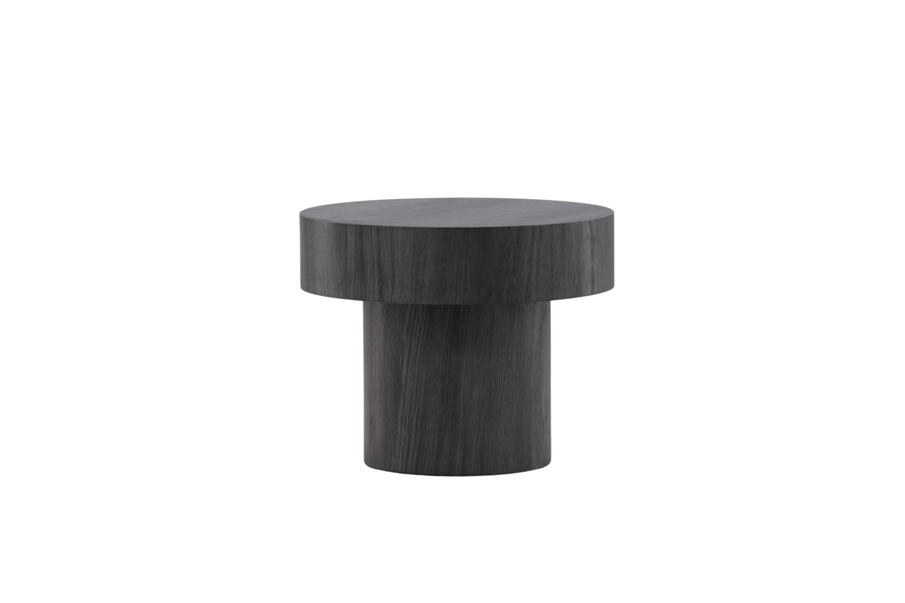 Malung table d'appoint noir ⌀50 cm sur fond clair