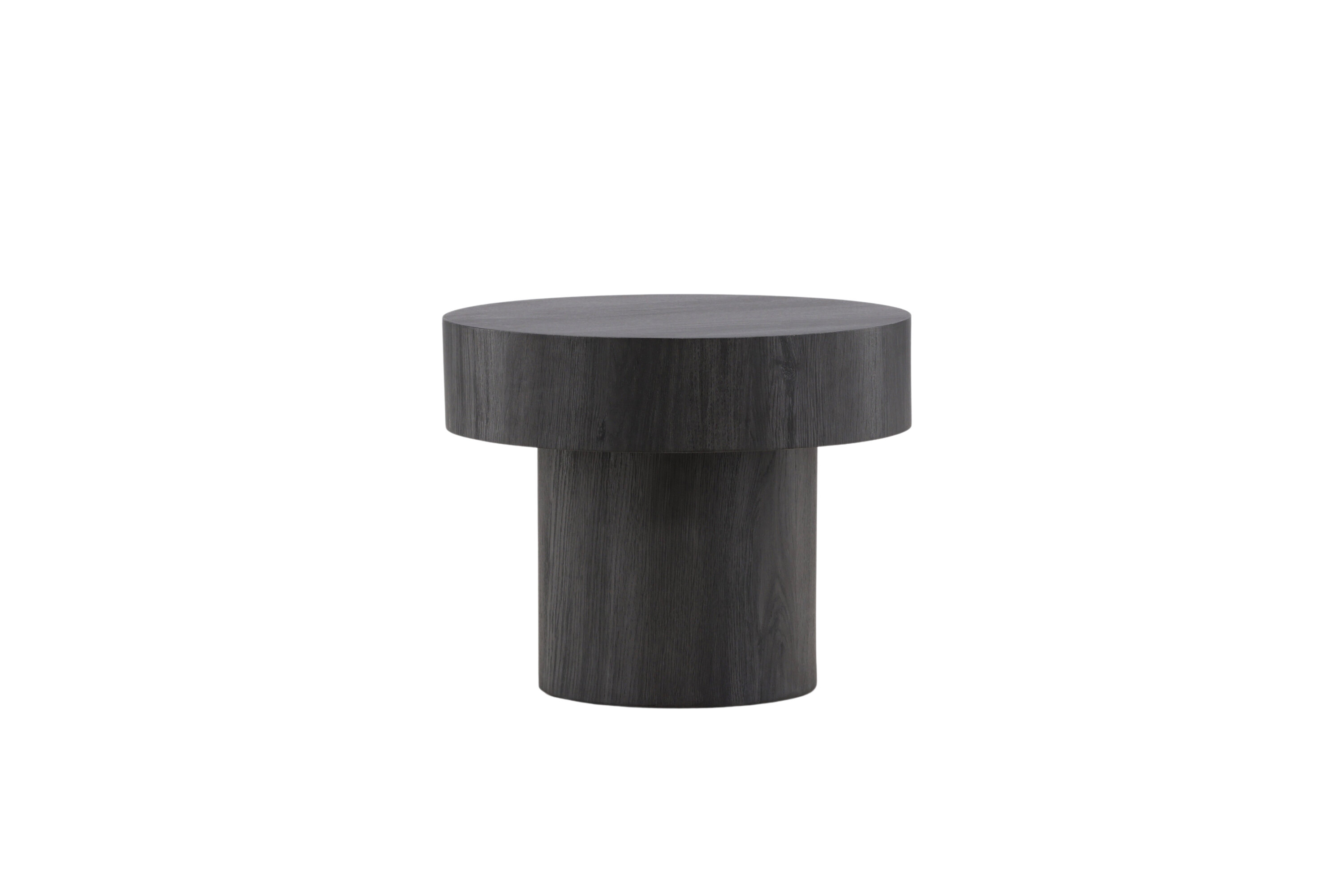 Malung table d'appoint noir ⌀50 cm sur fond clair