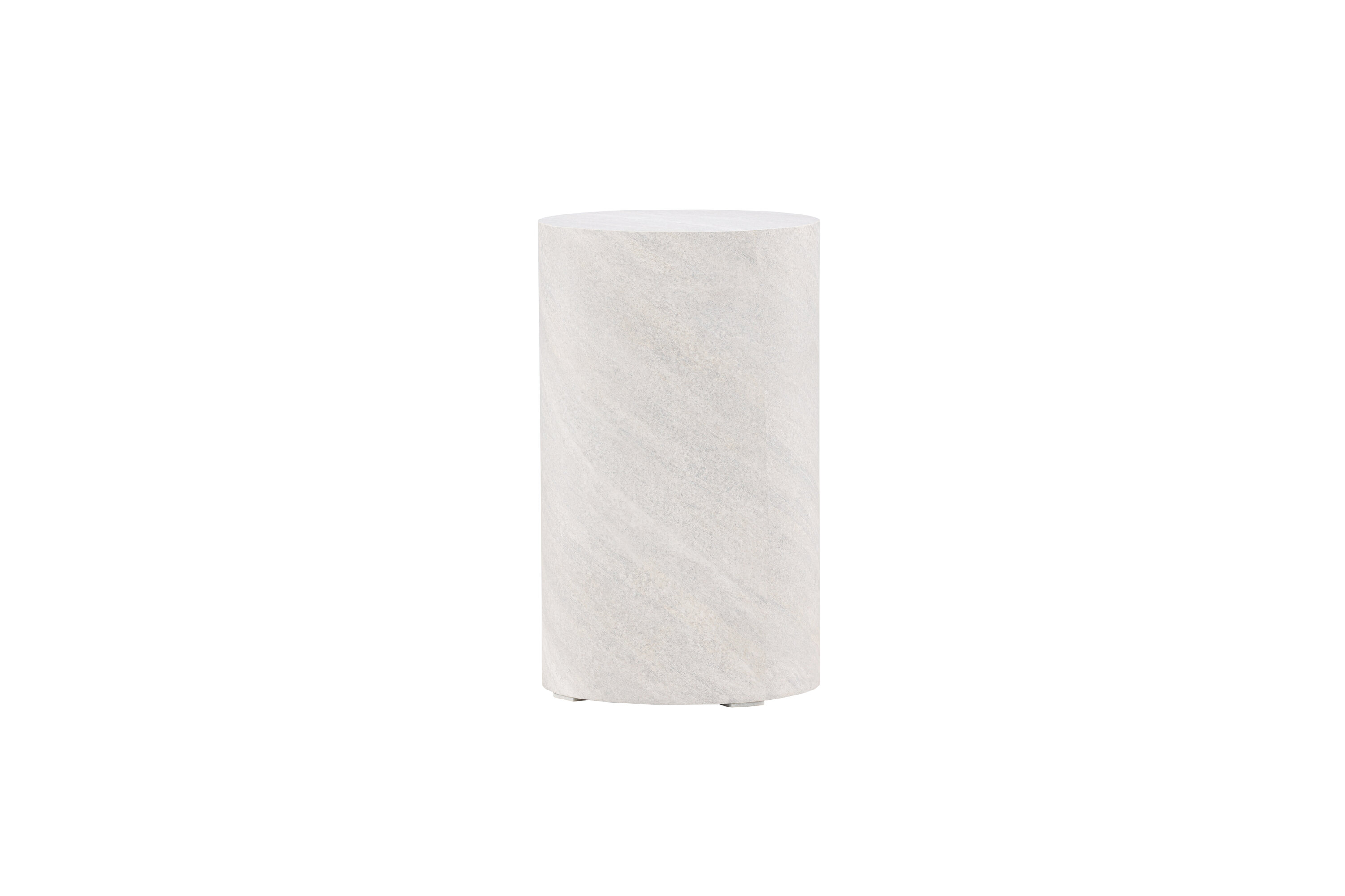 York table d'appoint gris ⌀30 cm sur fond clair