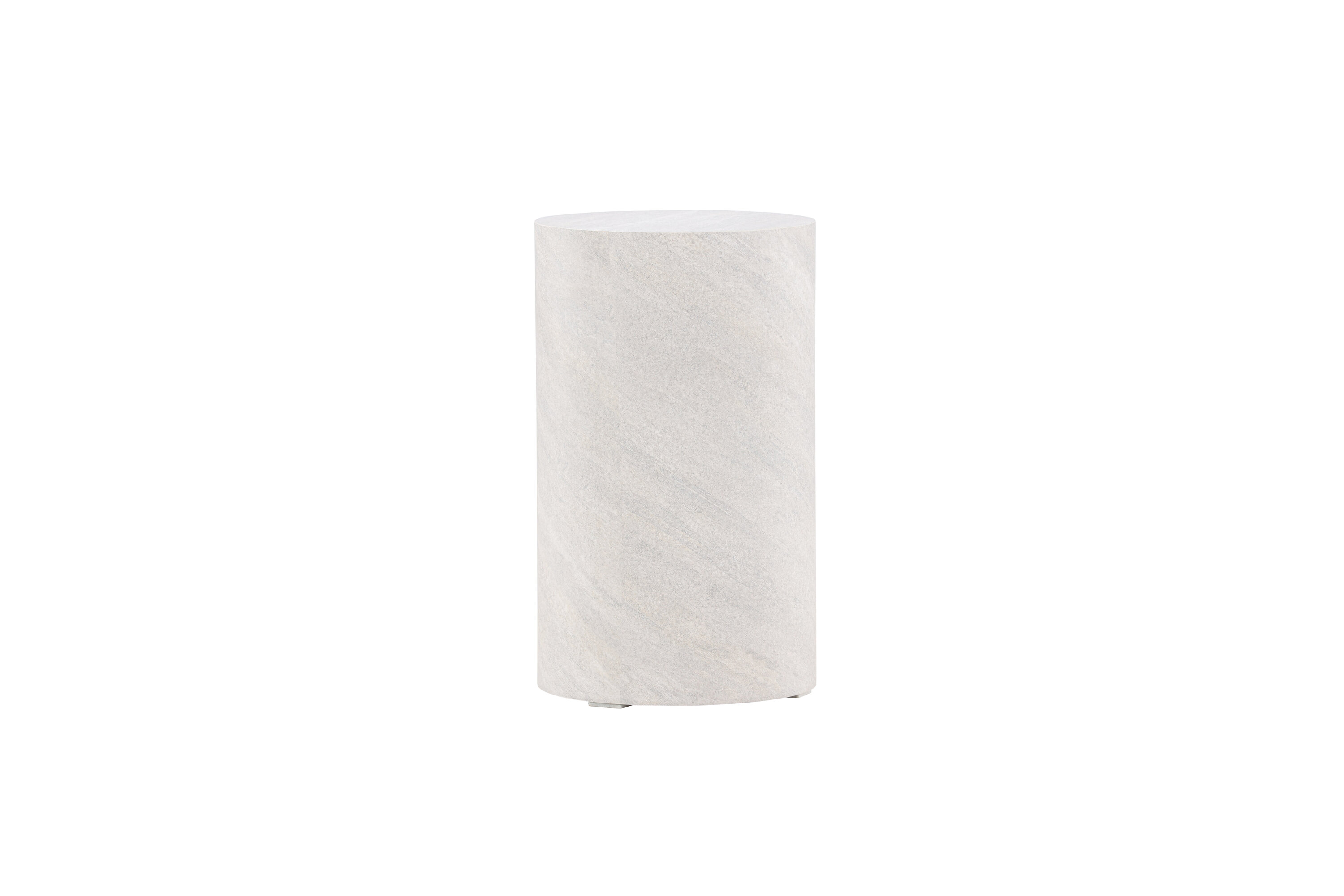 York table d'appoint gris ⌀30 cm sur fond clair