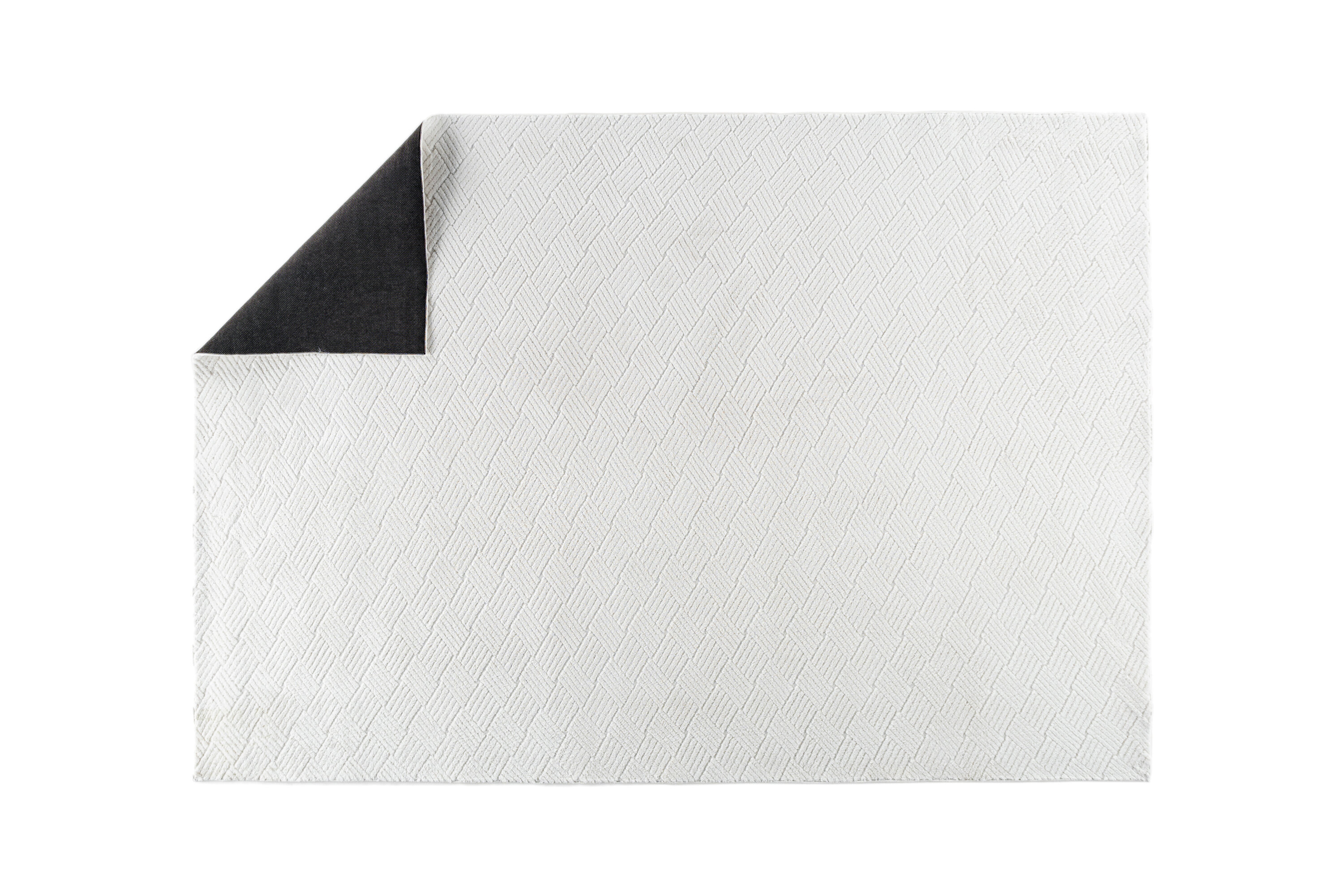 Todd tapis de salon blanc 290 x 200 cm sur fond clair