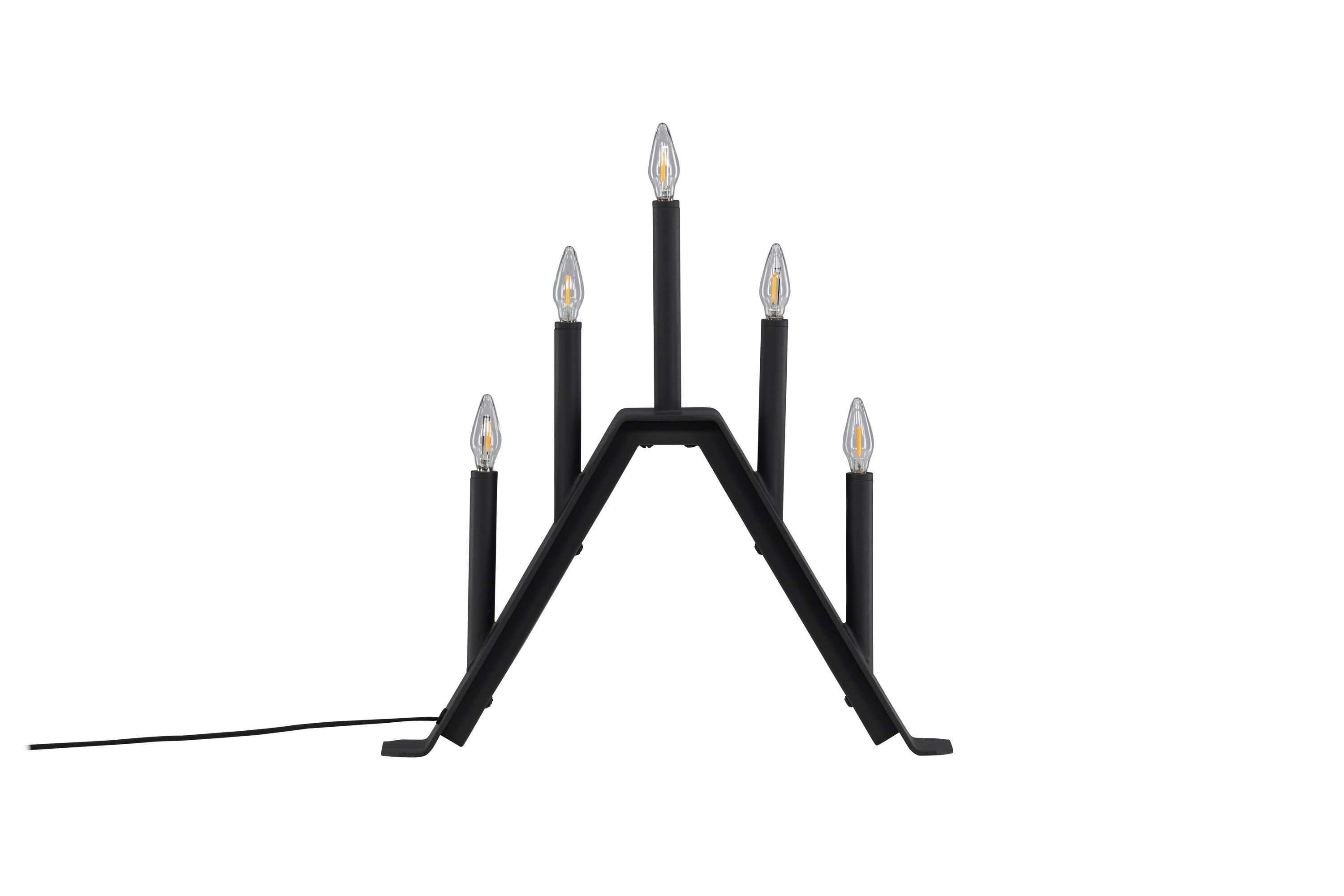 Åre éclairage de noël noir 6 x 36 x 32 cm sur fond clair