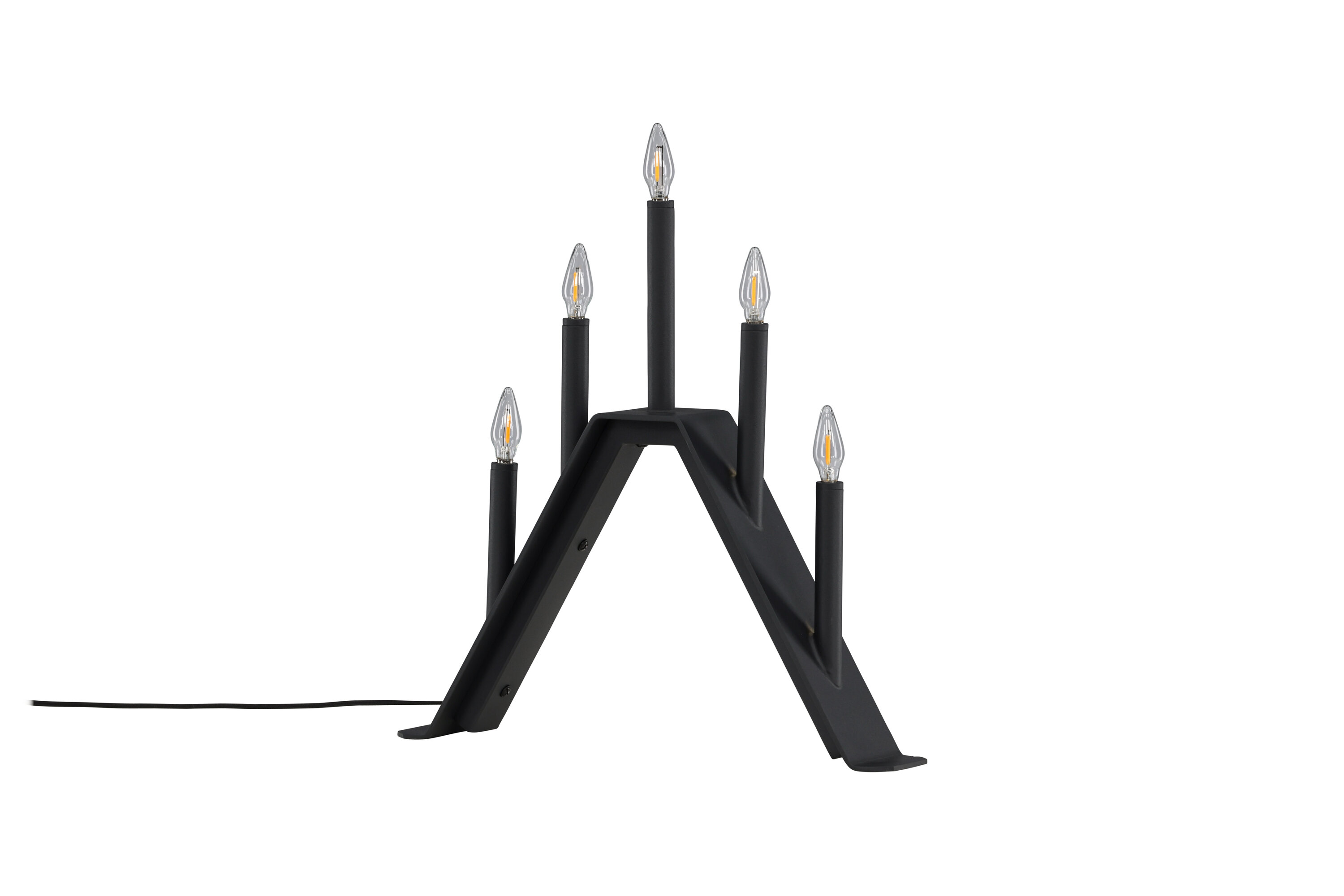 Åre éclairage de noël noir 6 x 36 x 32 cm sur fond clair