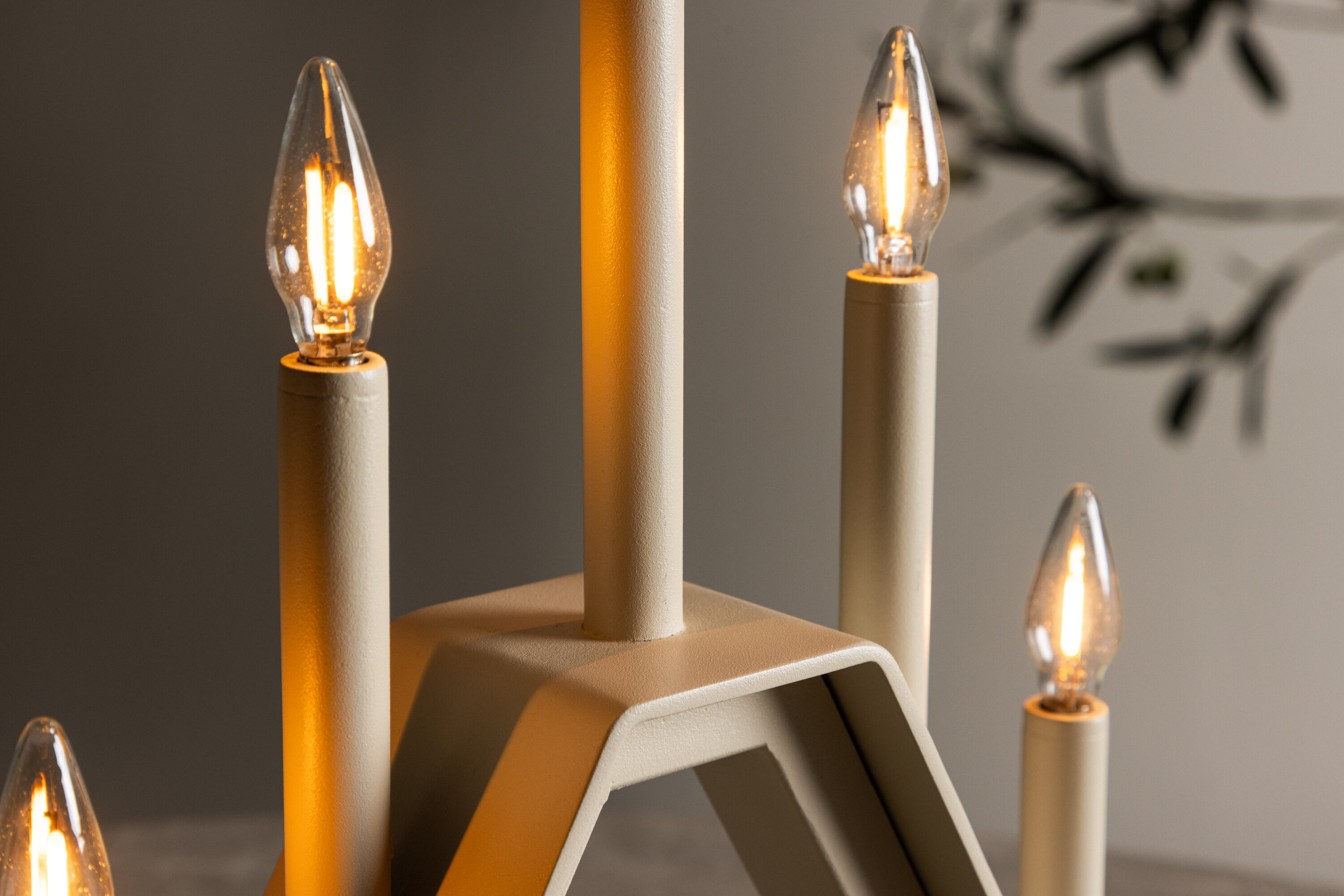 Åre éclairage de noël beige 6 x 36 x 32 cm en situation dans une pièce décorée