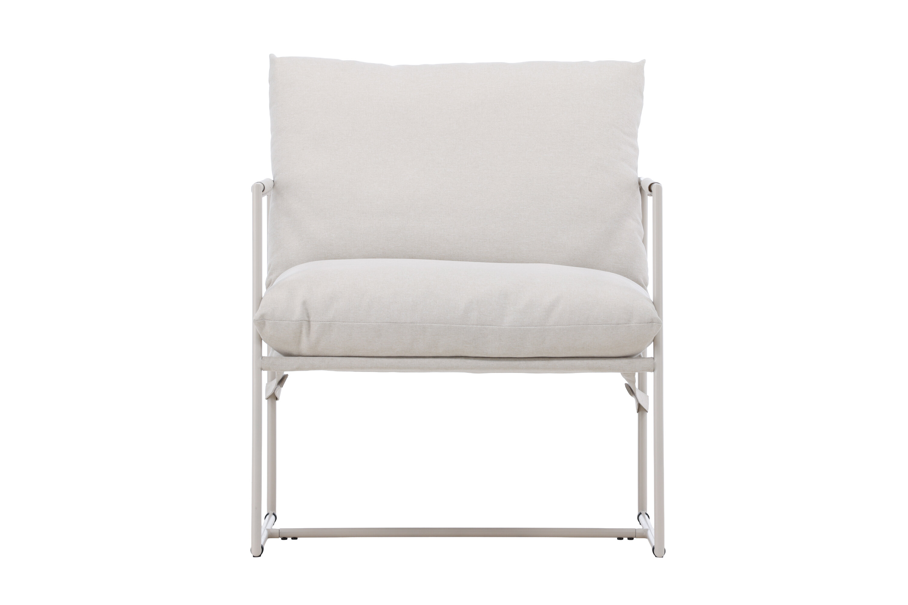 Joline fauteuil beige 82 x 93 x 77 cm sur fond clair