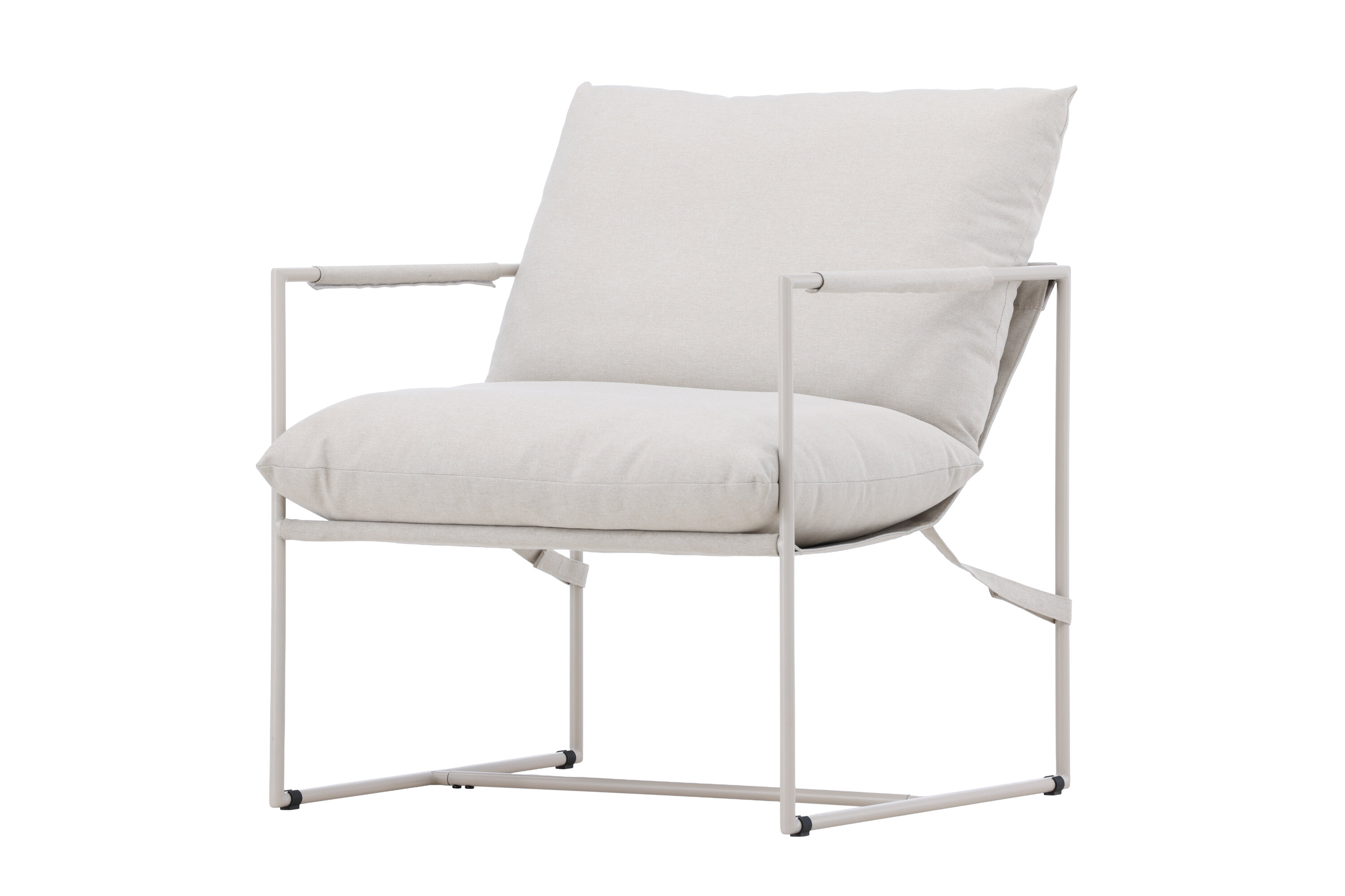 Joline fauteuil beige 82 x 93 x 77 cm sur fond clair