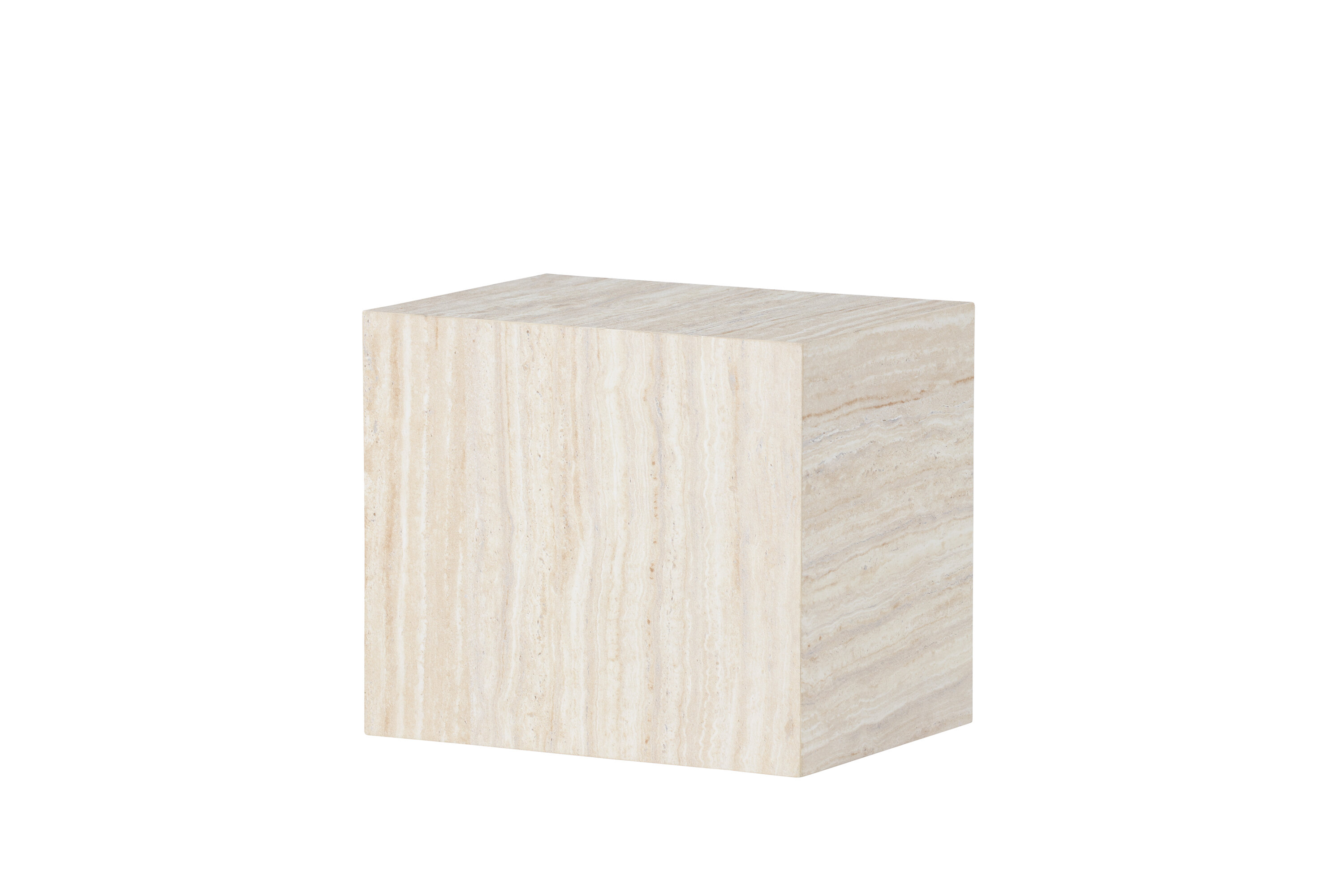 York table d'appoint beige 35 x 25 cm sur fond clair