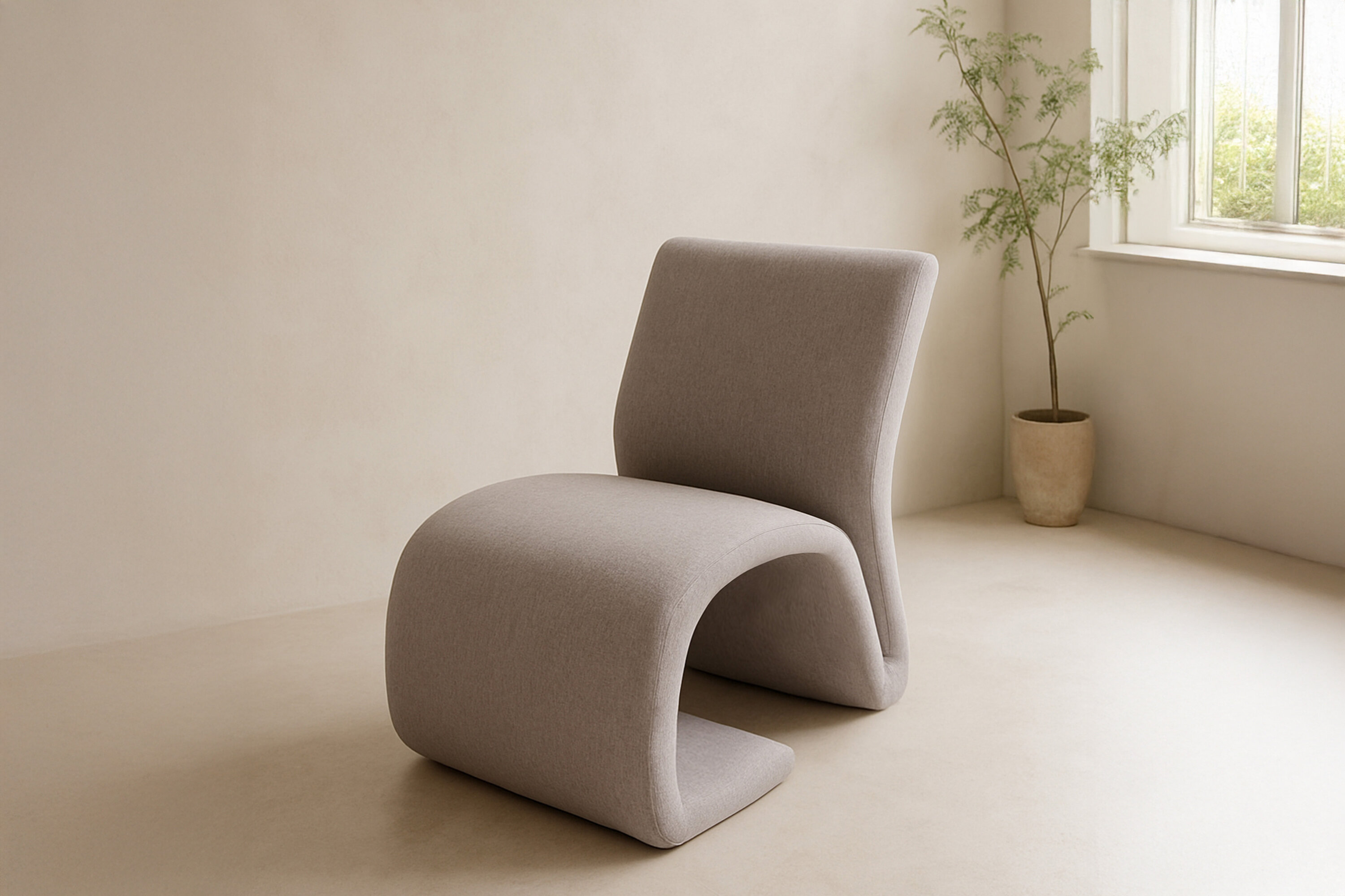 Rulls fauteuil marron 73,5 x 53 x 80 cm en situation dans une pièce décorée