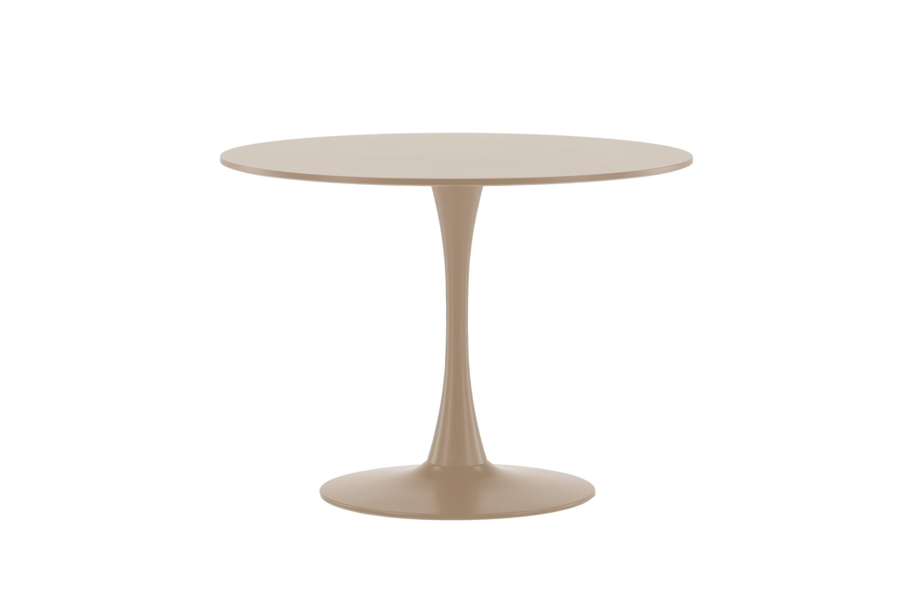 Glade table à manger ronde beige ⌀100 cm sur fond clair
