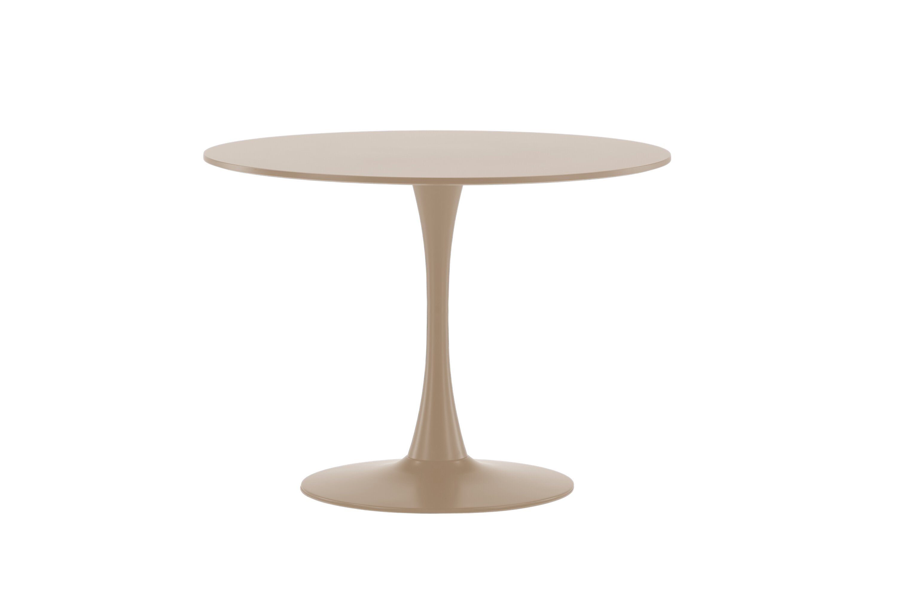 Glade table à manger ronde beige ⌀100 cm sur fond clair