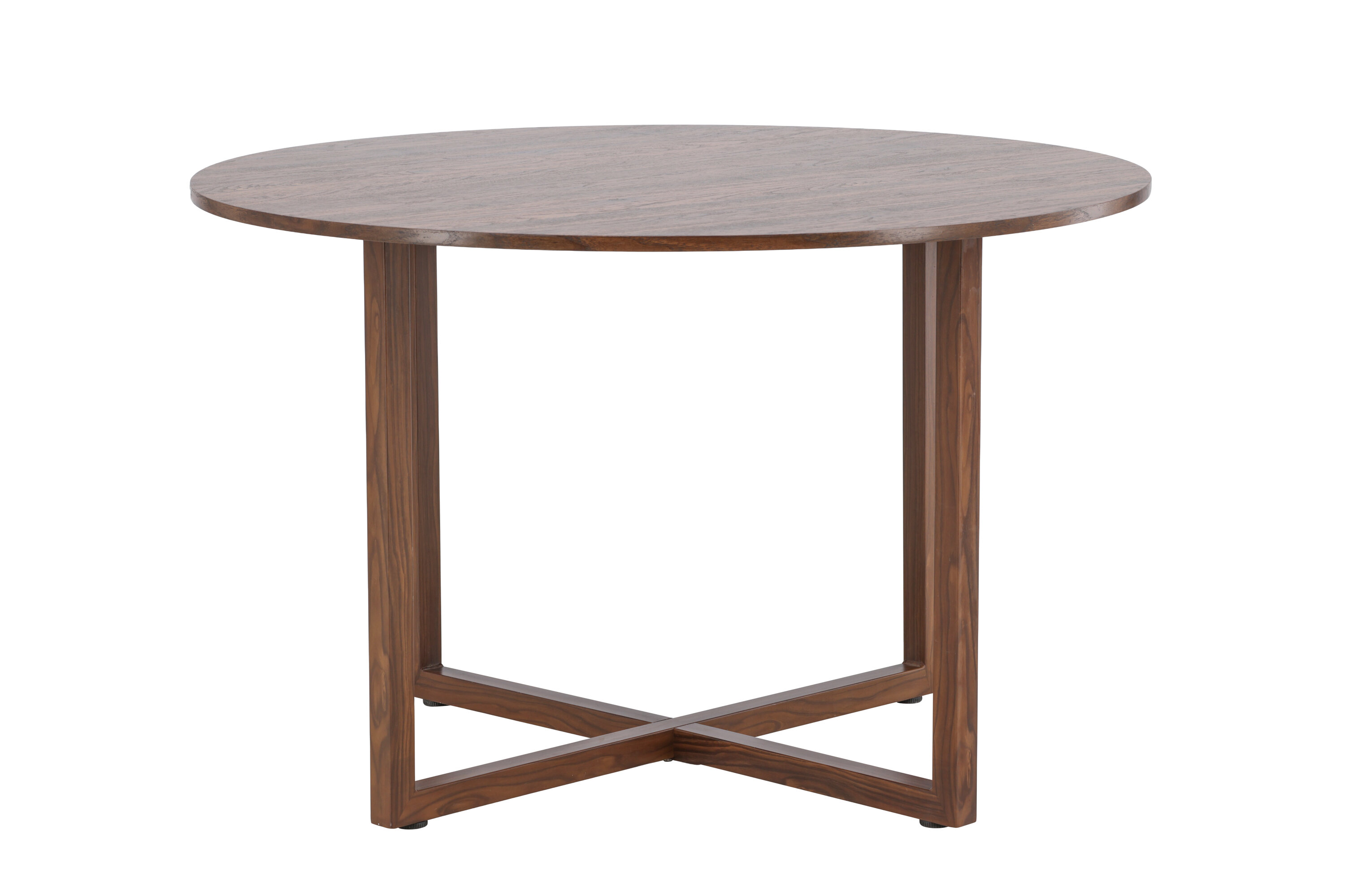 Durango table à manger ronde noyer ⌀120 cm sur fond clair
