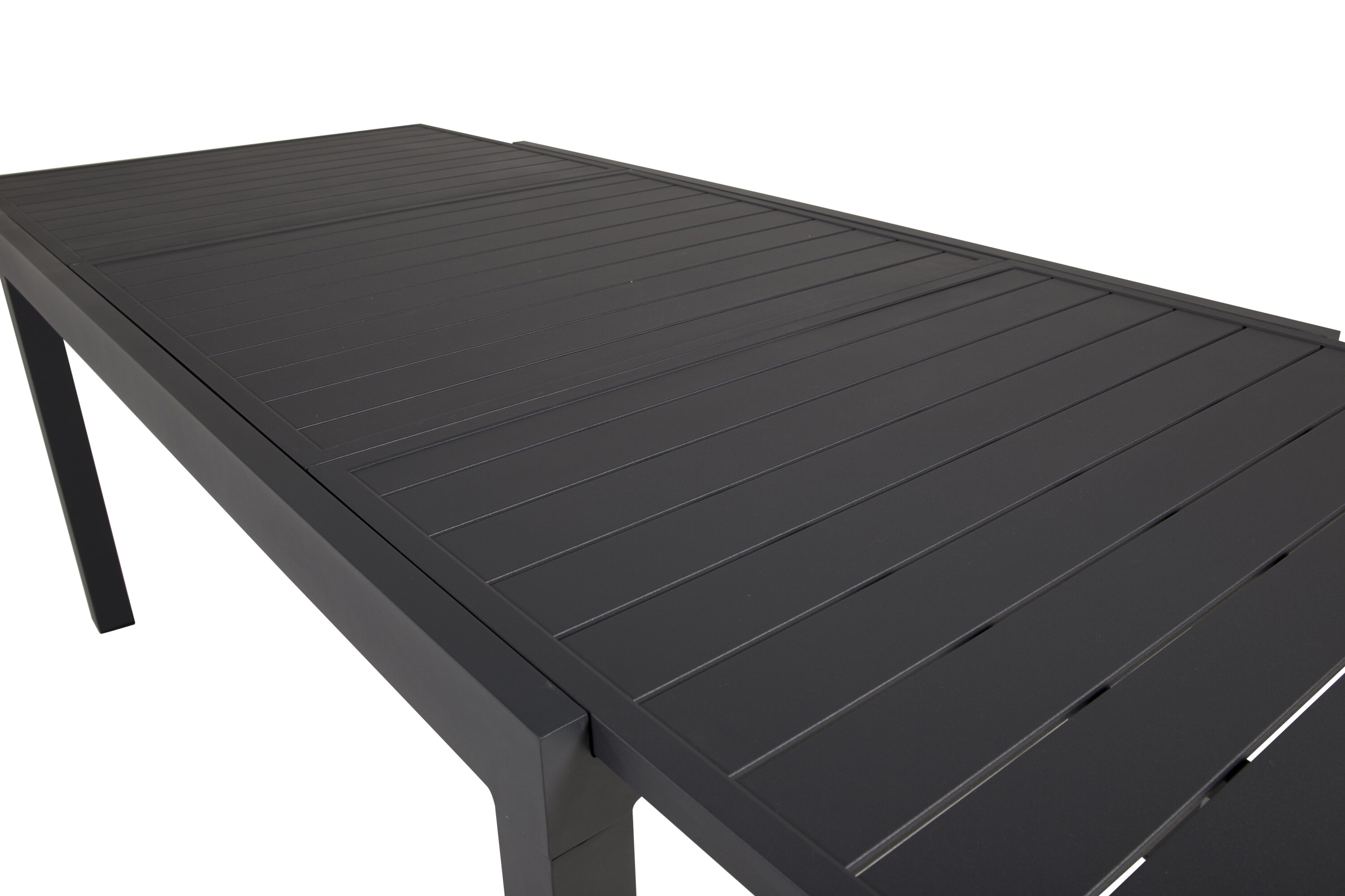 Détail du table à manger rectangulaire Marbella noir 160 x 100 cm