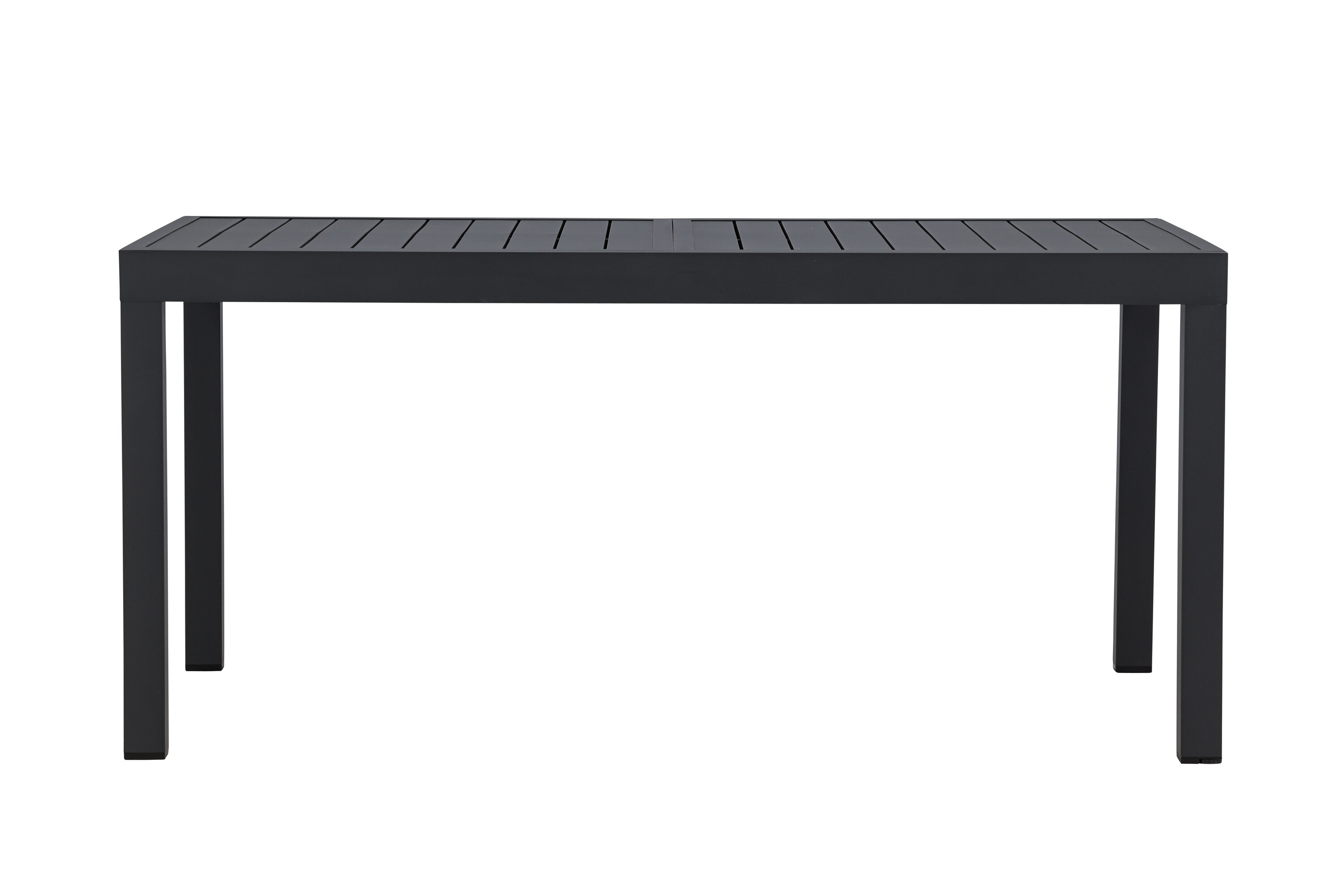 Capo table à manger rectangulaire noir 160/ 240 x 100 cm sur fond clair