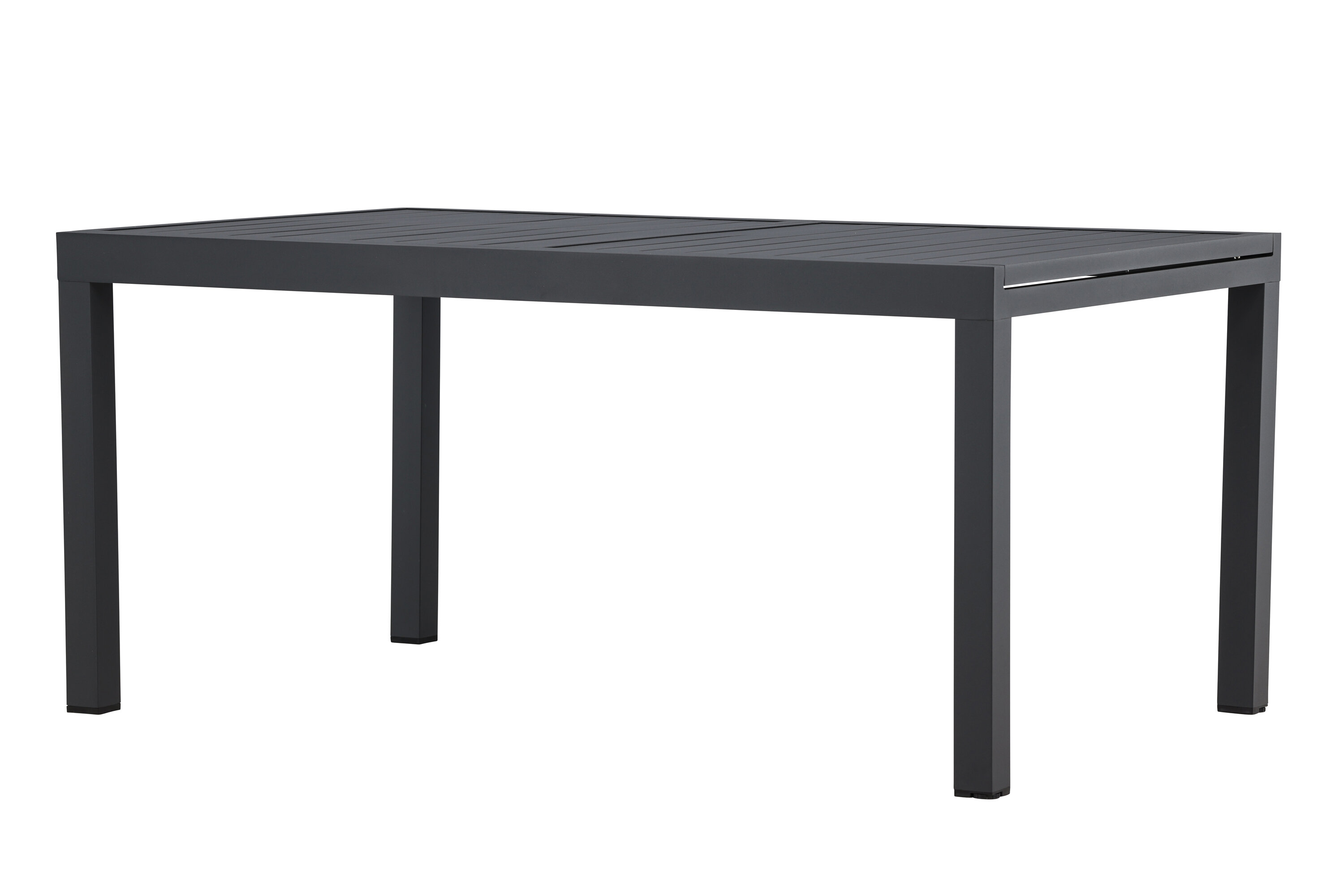 Capo table à manger rectangulaire noir 160/ 240 x 100 cm sur fond clair