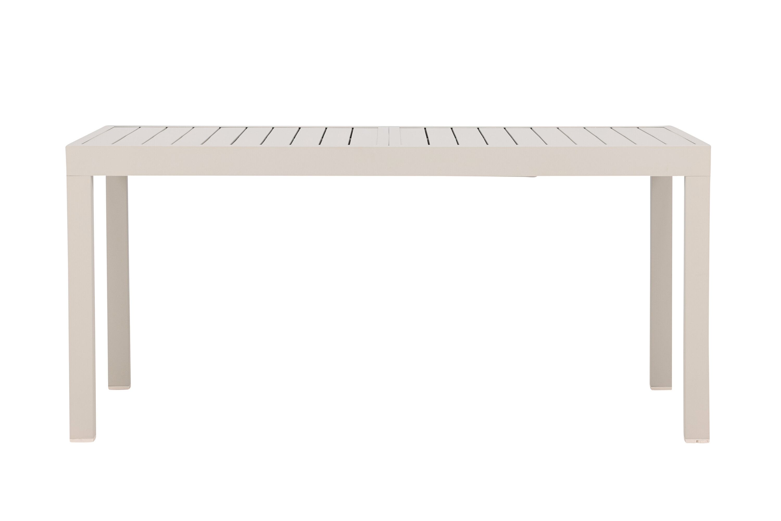 Capo table à manger rectangulaire beige 160/ 240 x 100 cm sur fond clair