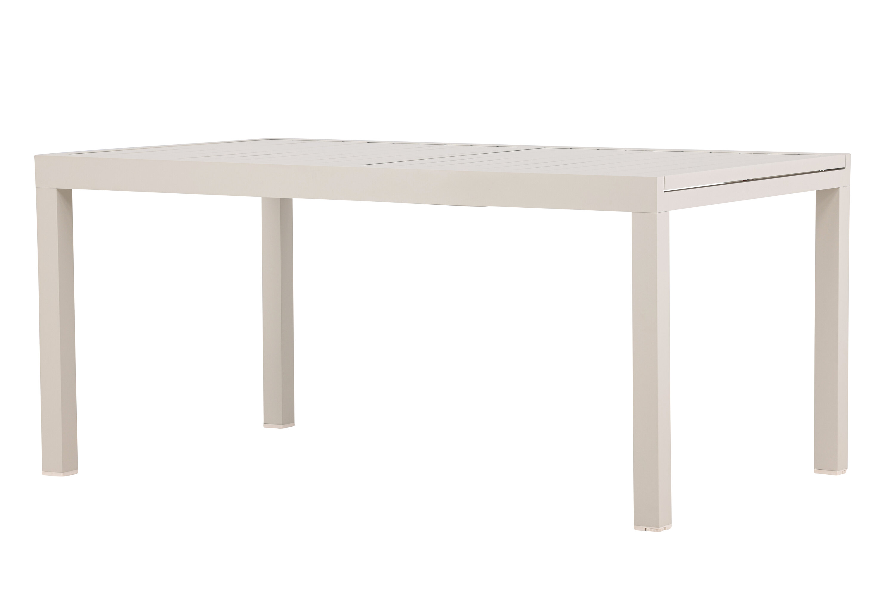 Capo table à manger rectangulaire beige 160/ 240 x 100 cm sur fond clair