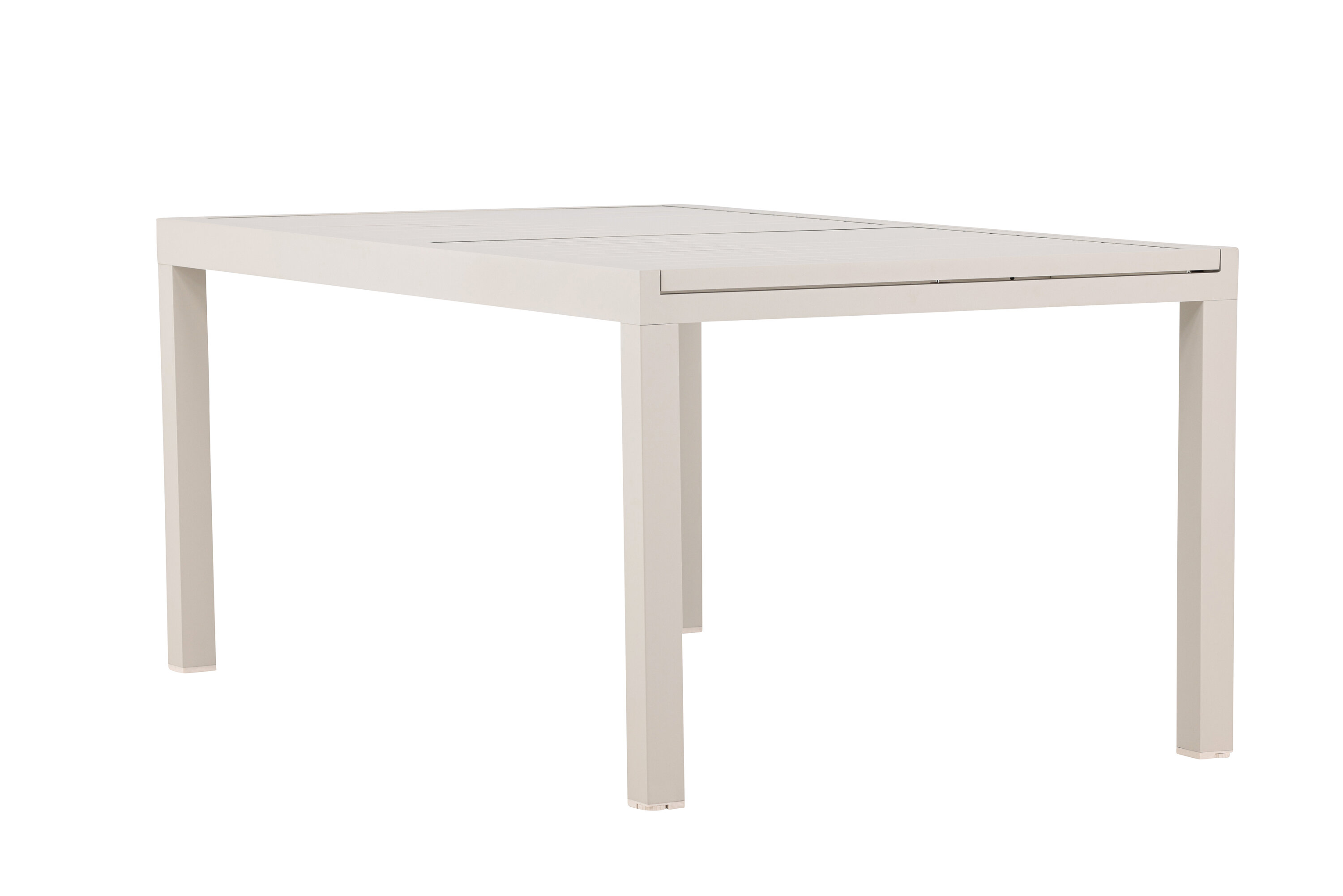 Capo table à manger rectangulaire beige 160/ 240 x 100 cm sur fond clair