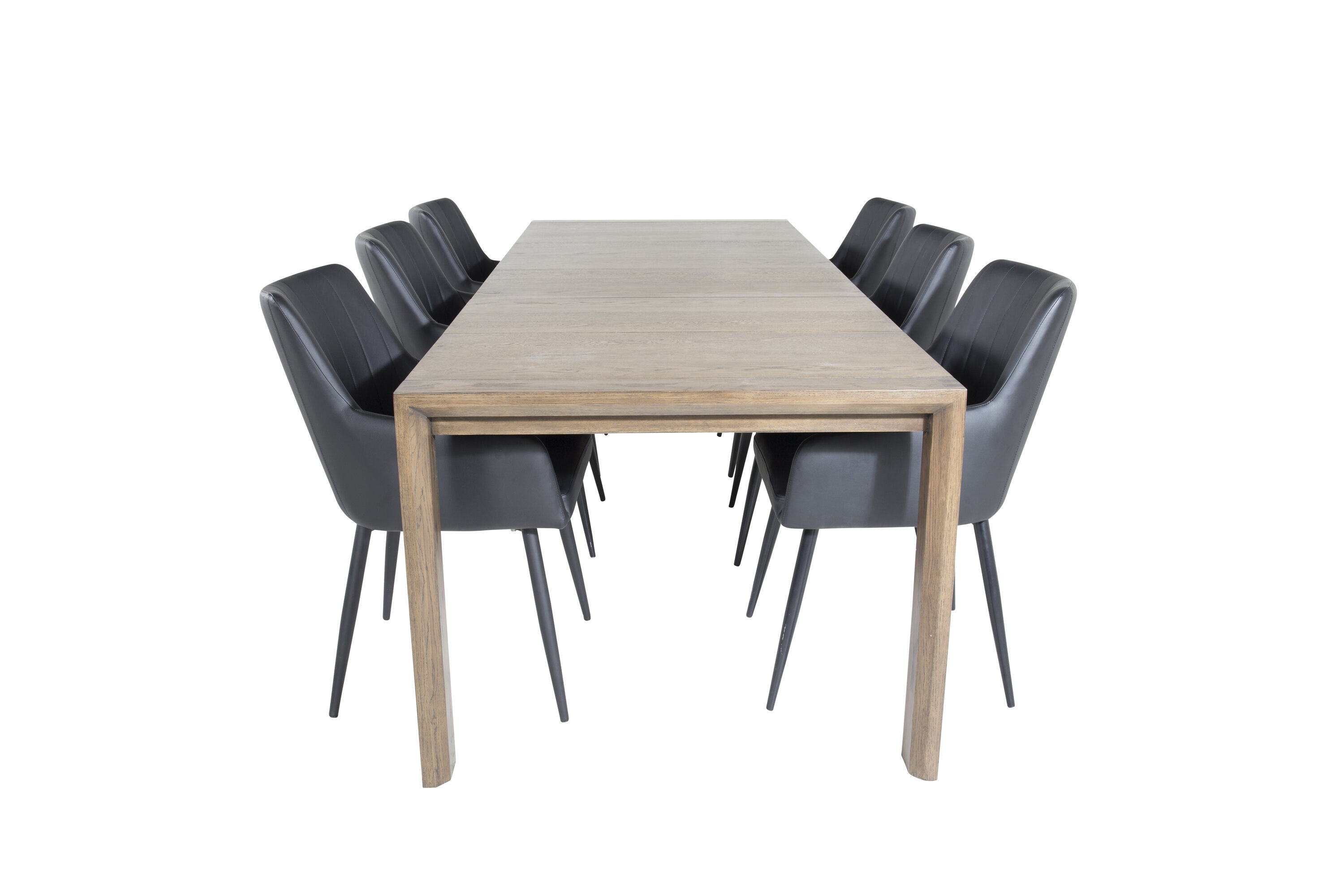 Détail du ensemble repas rectangulaire Slider, Comfort naturel, noir