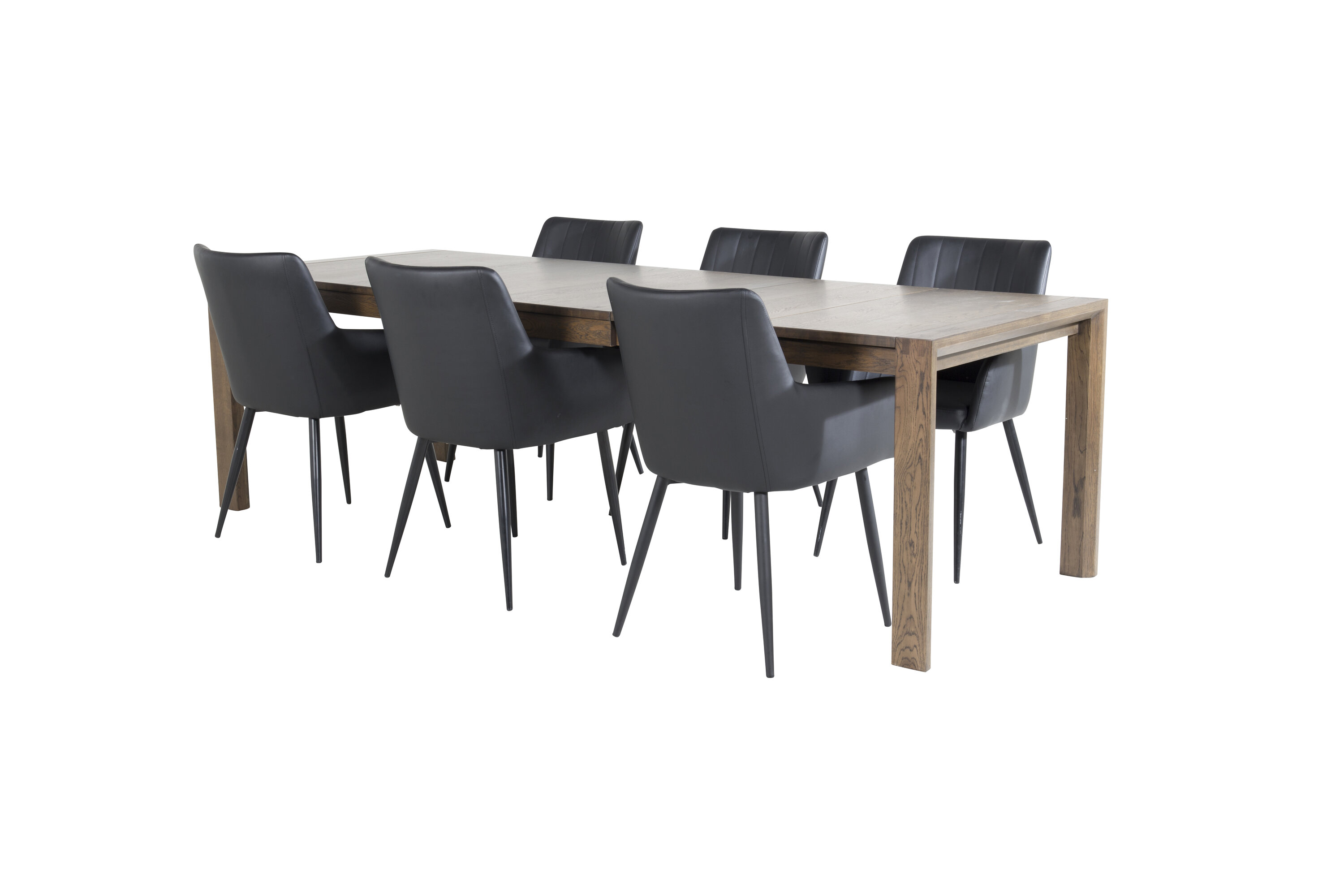Détail du ensemble repas rectangulaire Slider, Comfort naturel, noir