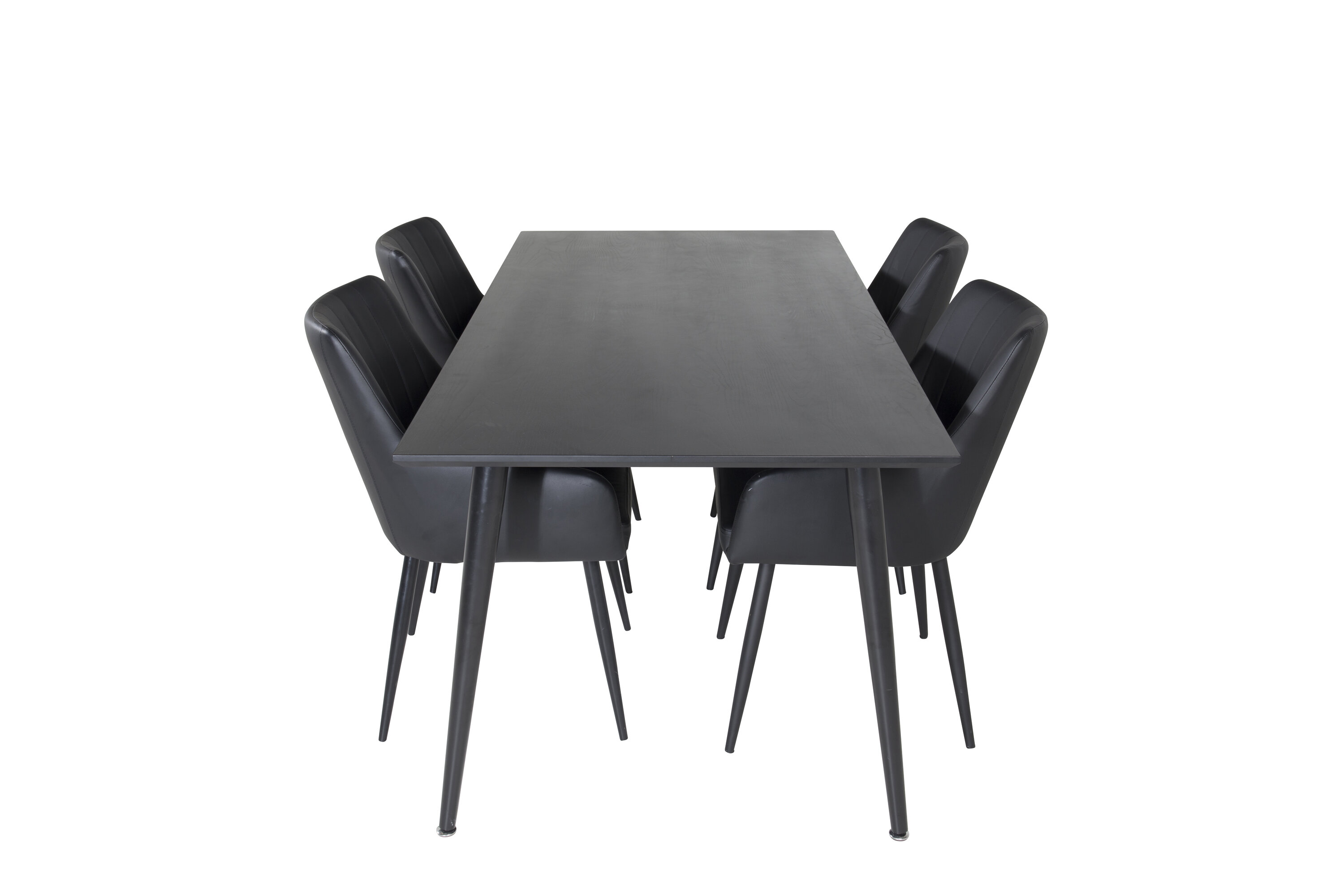 Détail du ensemble repas rectangulaire Dipp, Comfort noir