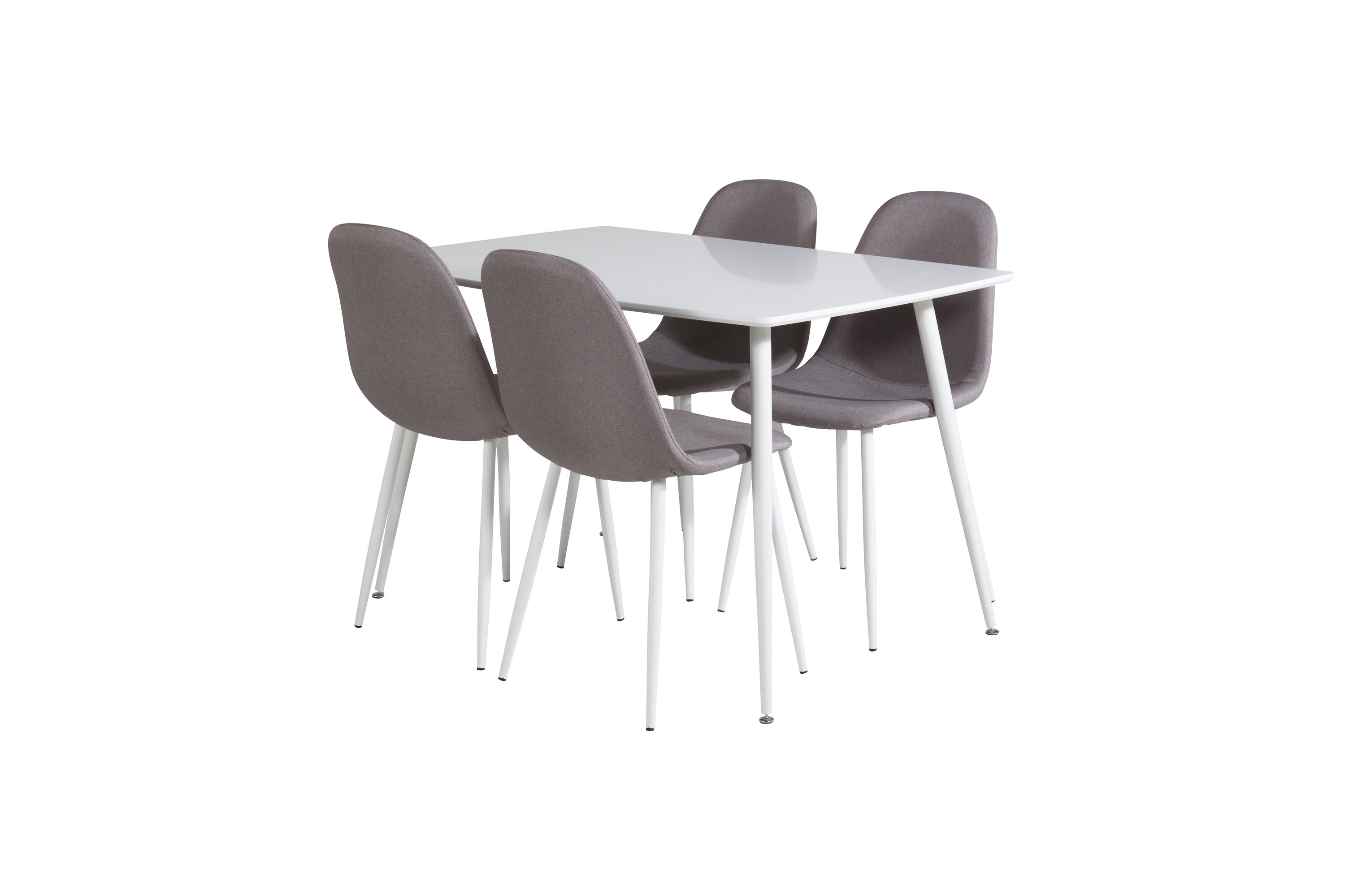 Détail du ensemble repas rectangulaire Polar, Polar blanc, gris