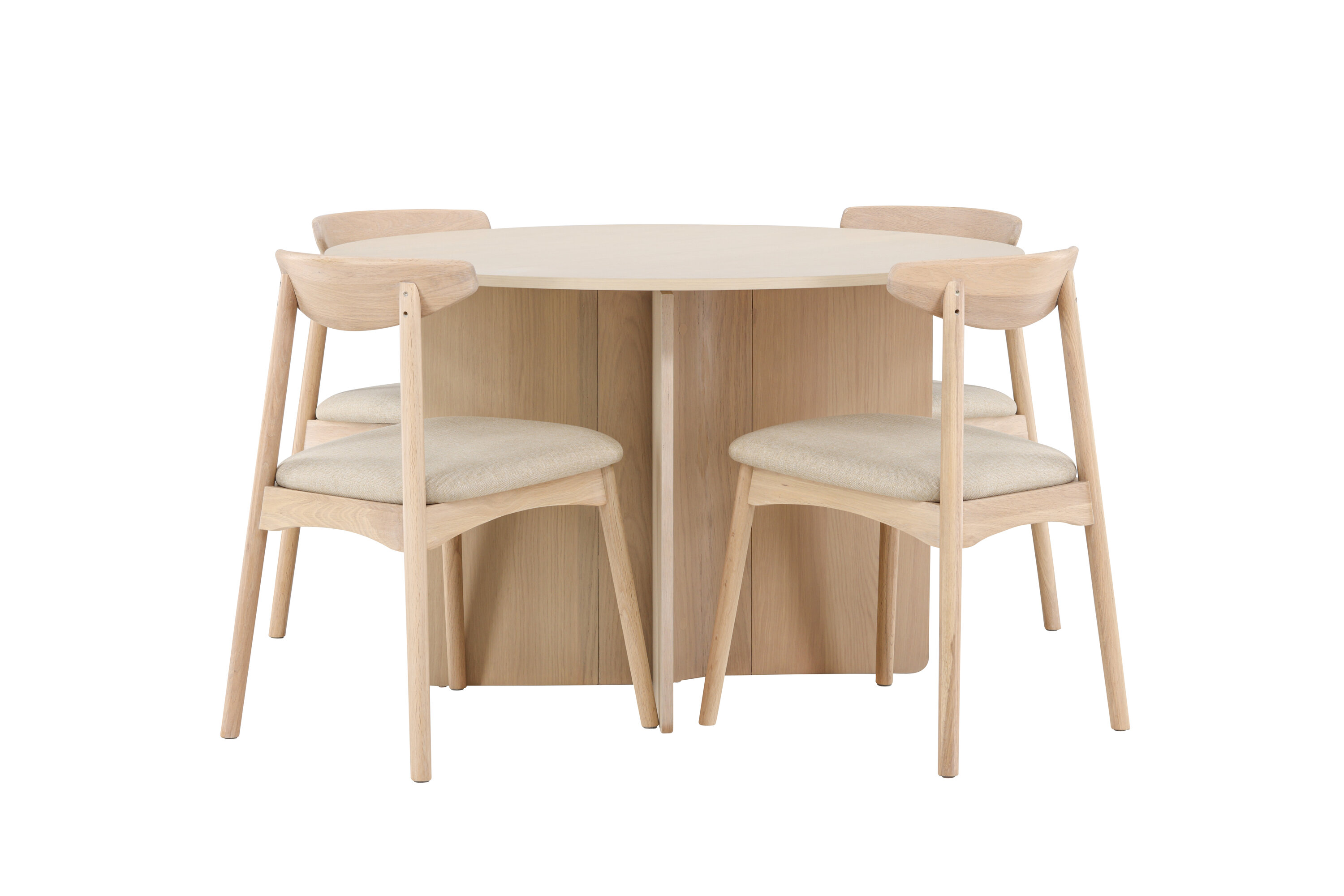 Tyresö, Ven ensemble repas rond blanchi, beige sur fond clair